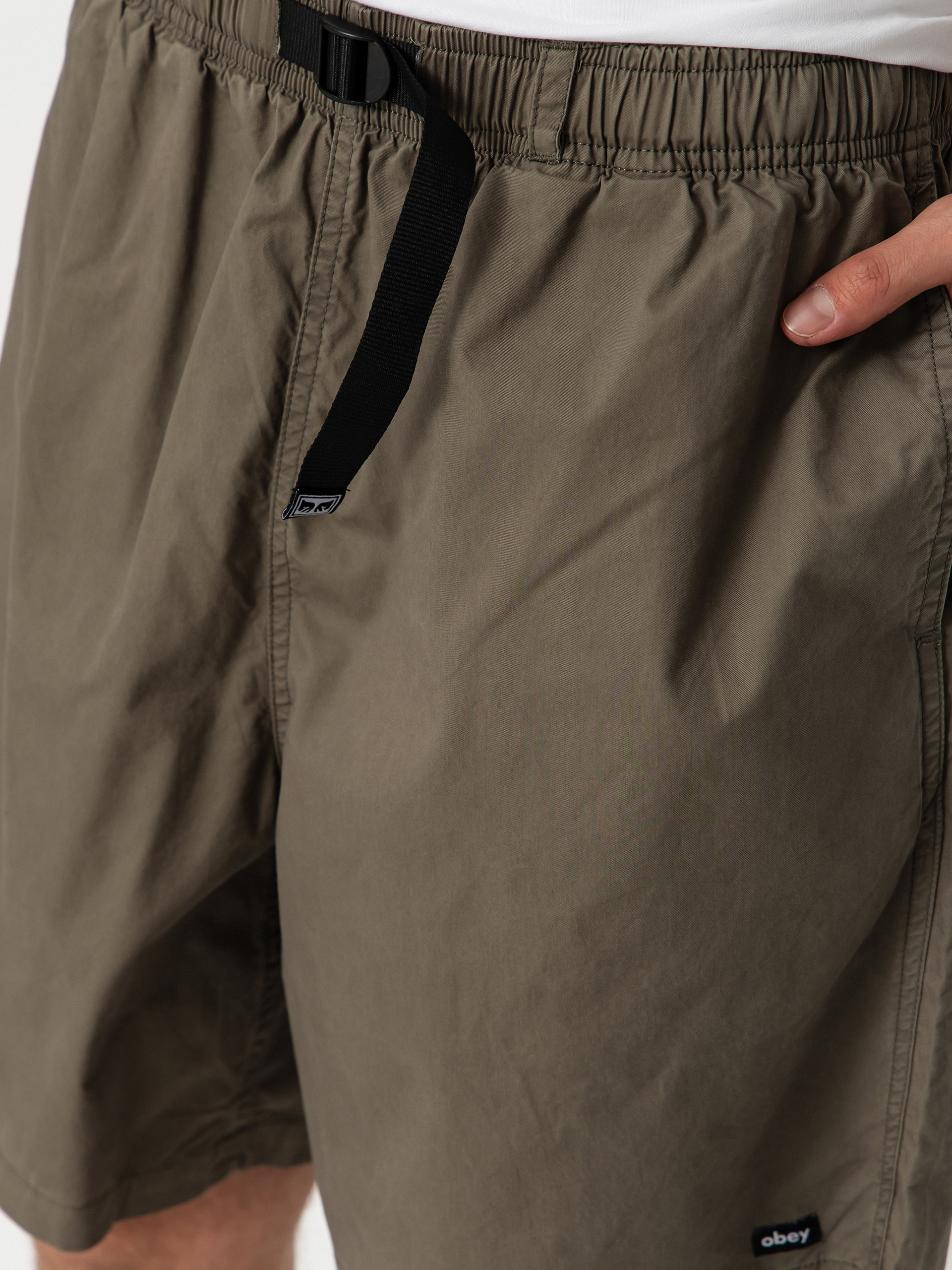 Шорти OBEY Easy Trail (smokey olive faded wash)