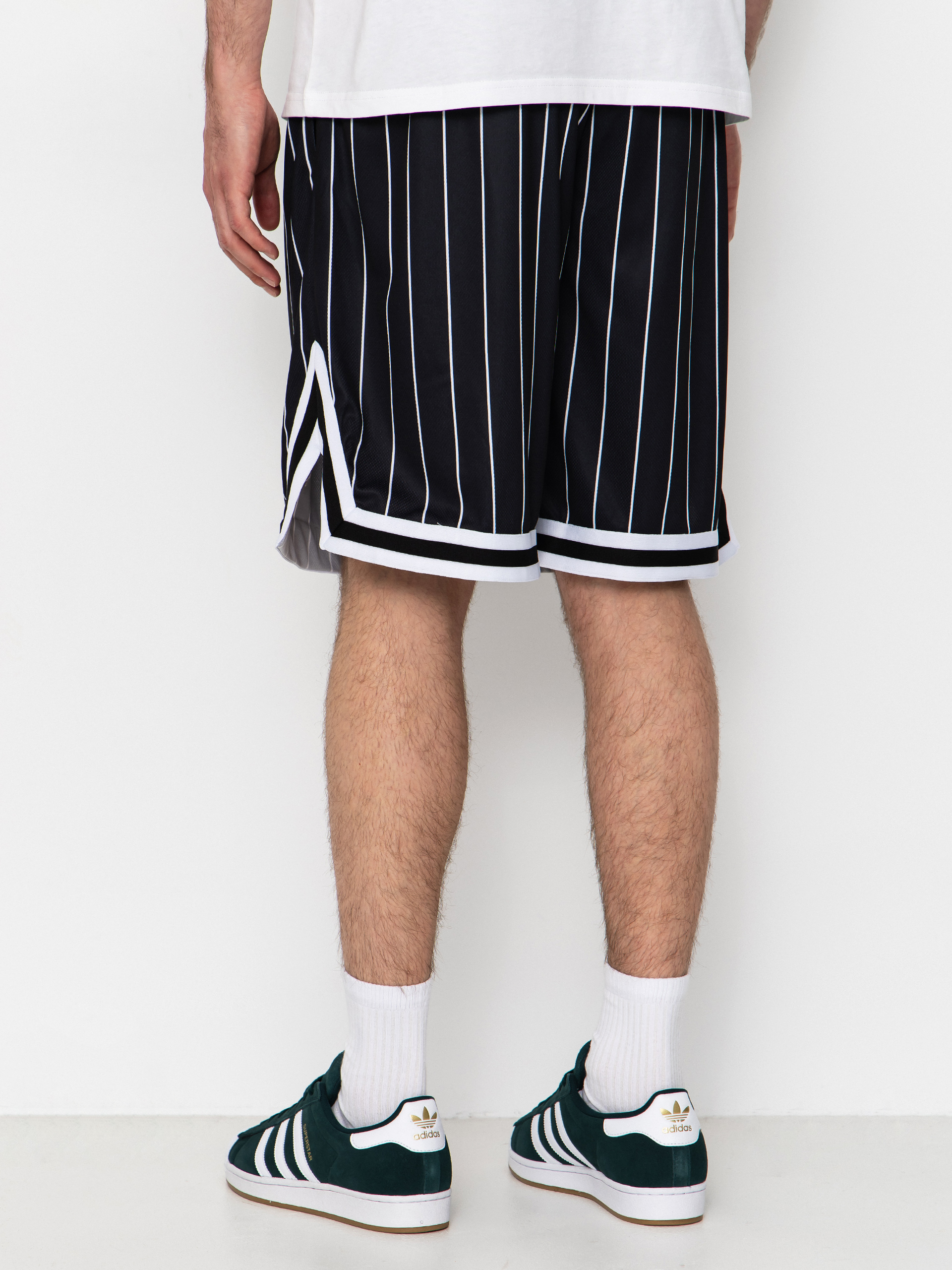 Шорти Karl Kani Small Signature Pinstripe Mesh (black/white)