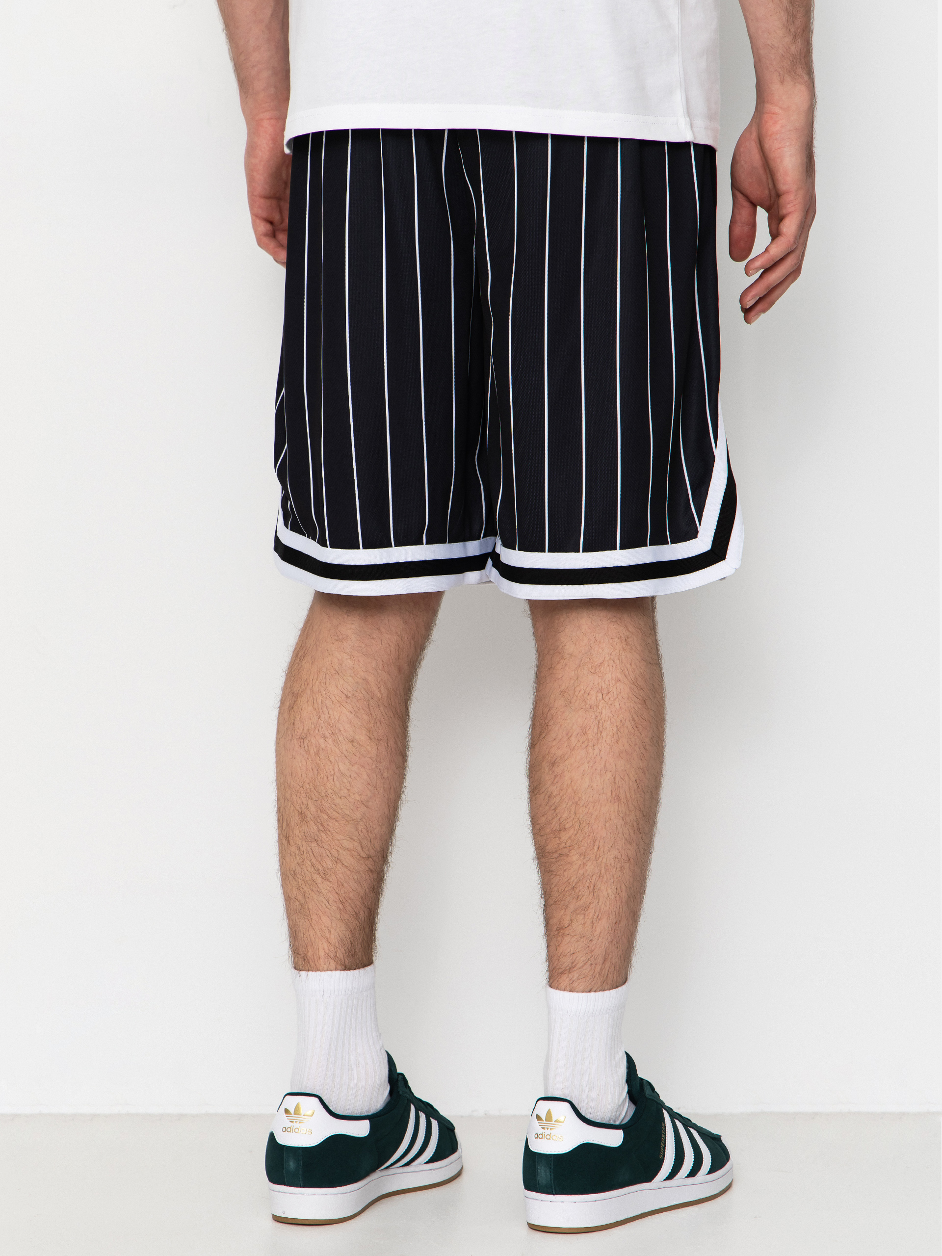 Шорти Karl Kani Small Signature Pinstripe Mesh (black/white)
