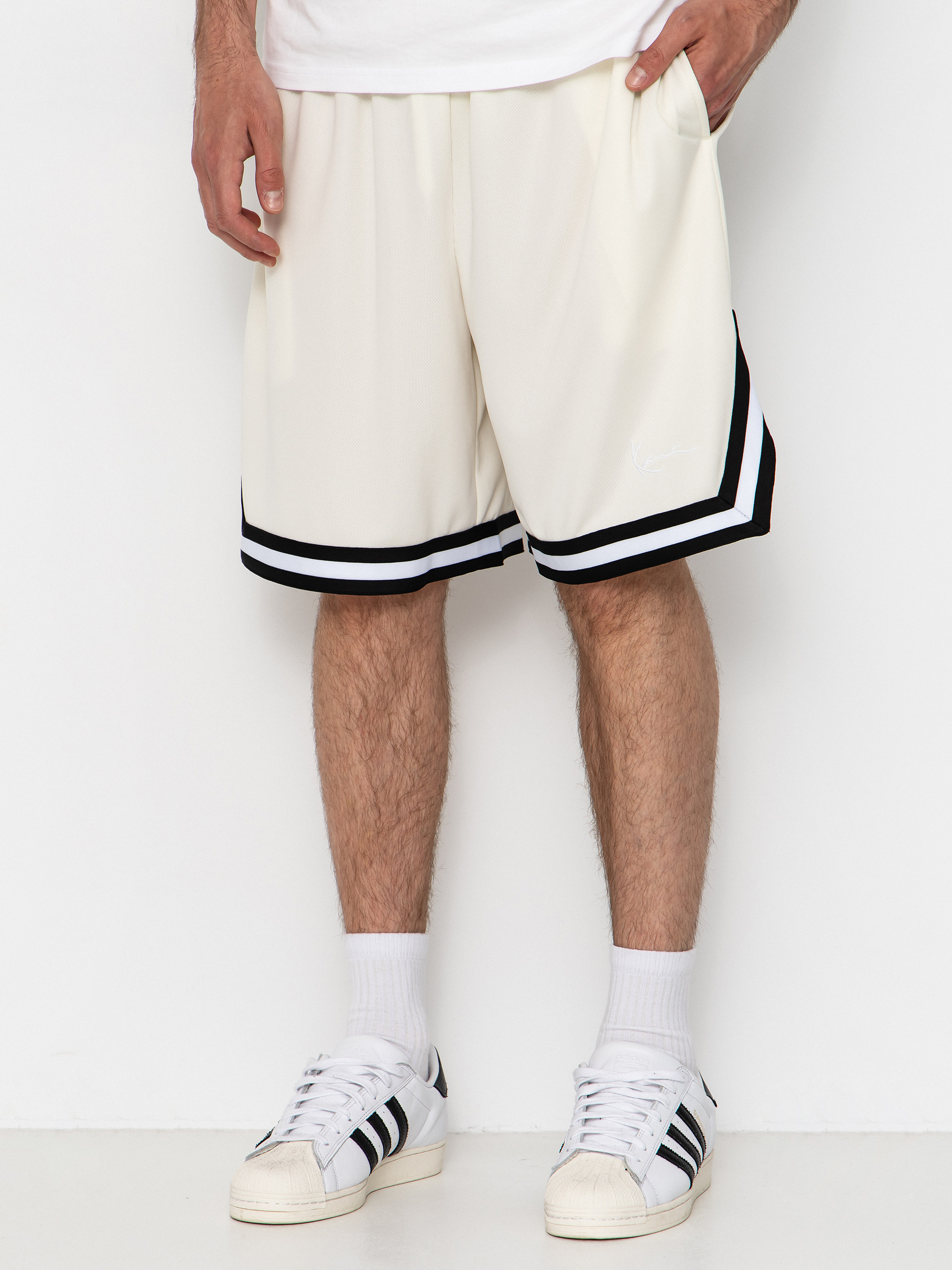 Шорти Karl Kani Small Signature Essential Mesh (off white)