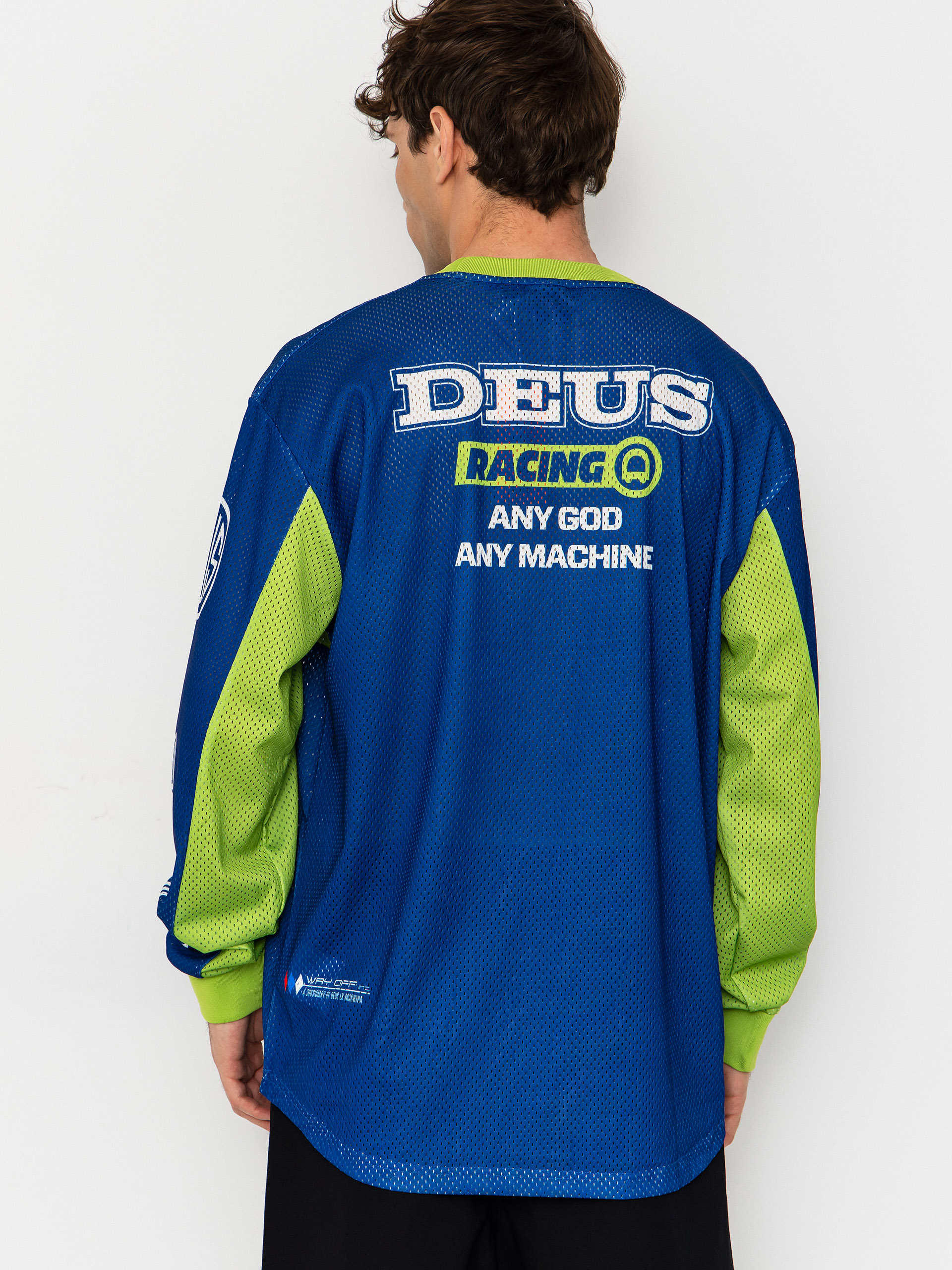 Sportowe Deus Ex Machina Longsleeve Step Out Moto Jersey (blue)
