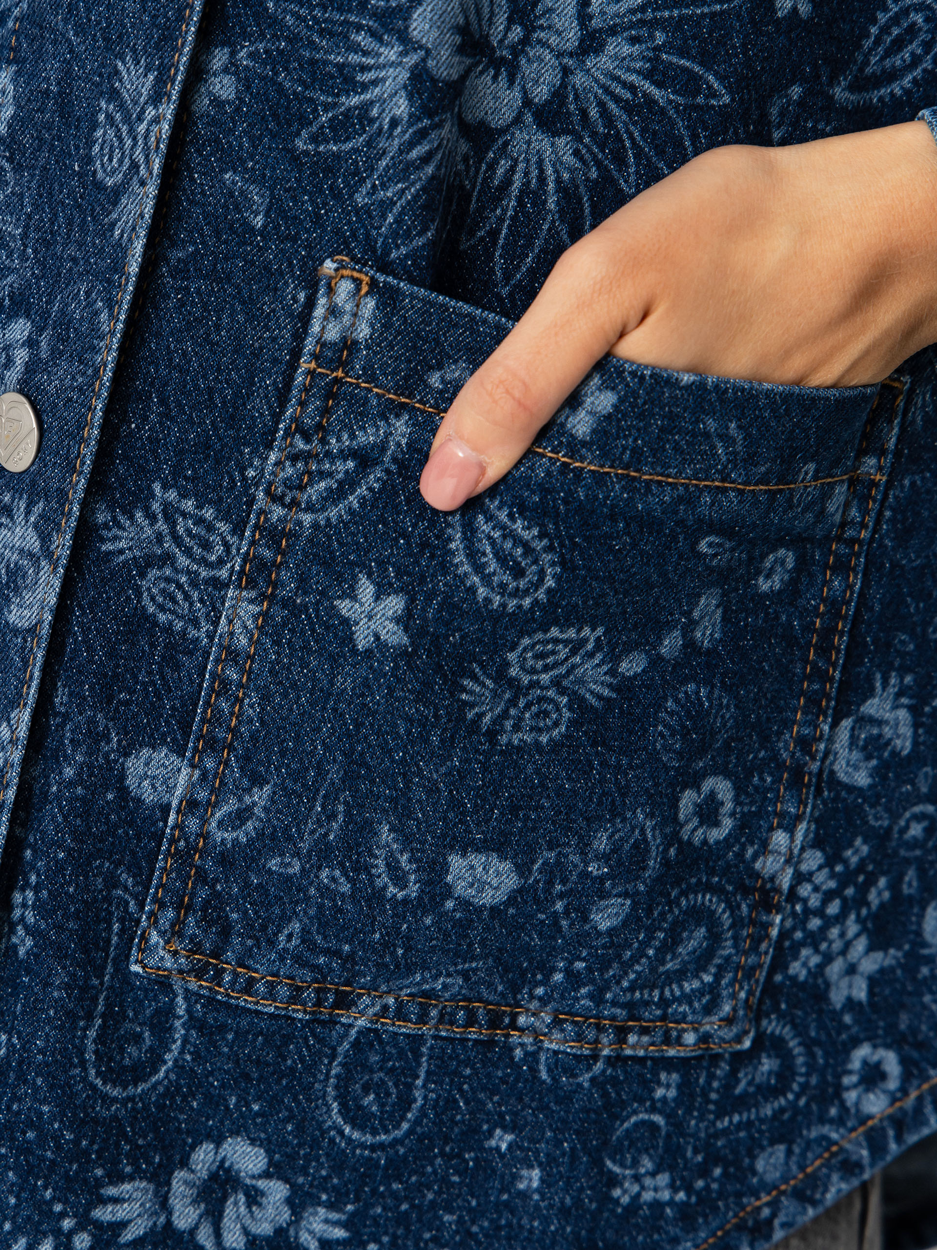 Сорочка Roxy Kick Back Washed Denim Wmn (ocean blue)