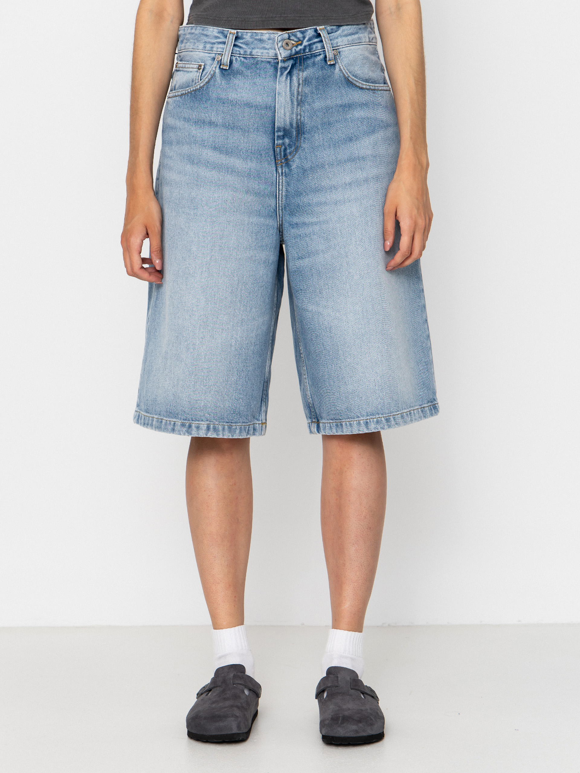 u0428u043eu0440u0442u0438 Carhartt WIP Belmont Wmn (blue heavy worn bleached)