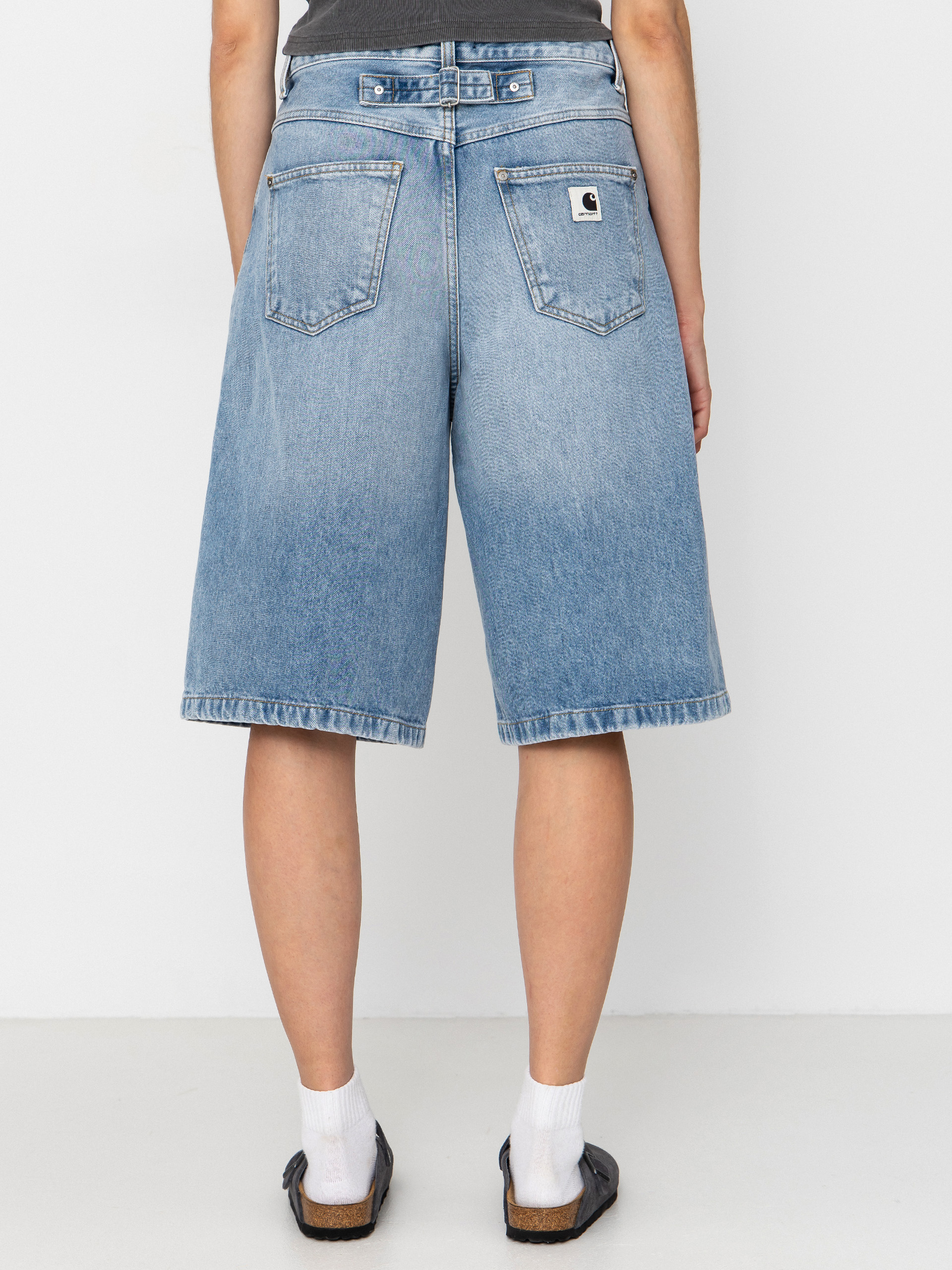 Шорти Carhartt WIP Belmont Wmn (blue heavy worn bleached)