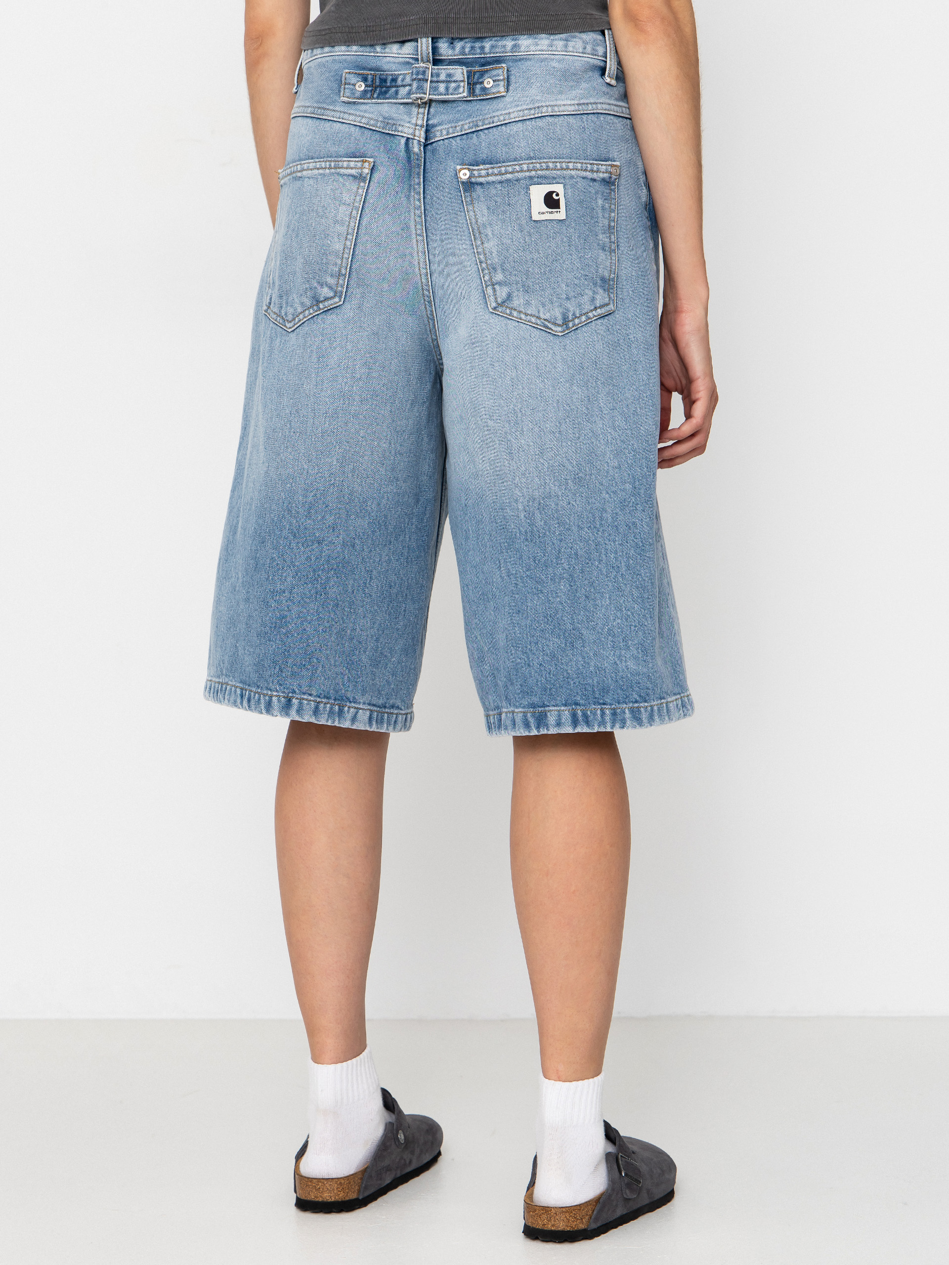 Шорти Carhartt WIP Belmont Wmn (blue heavy worn bleached)