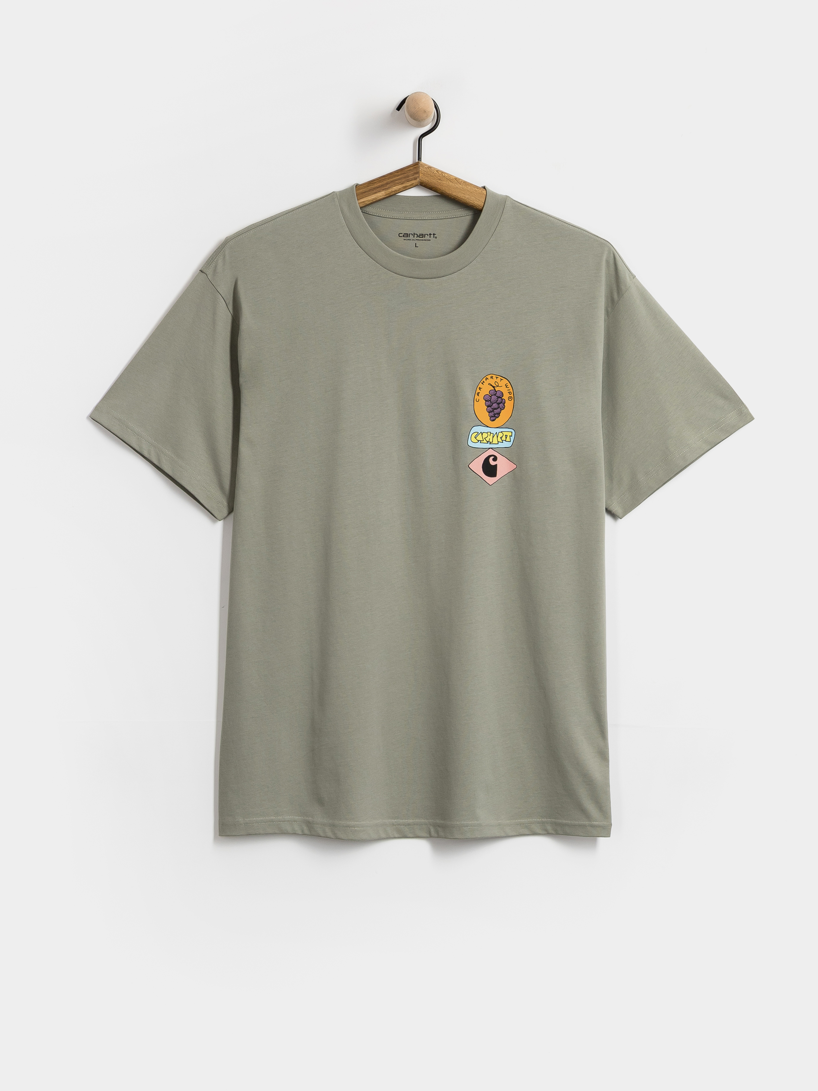 Футболка Carhartt WIP Stacked Grapes (shady green)