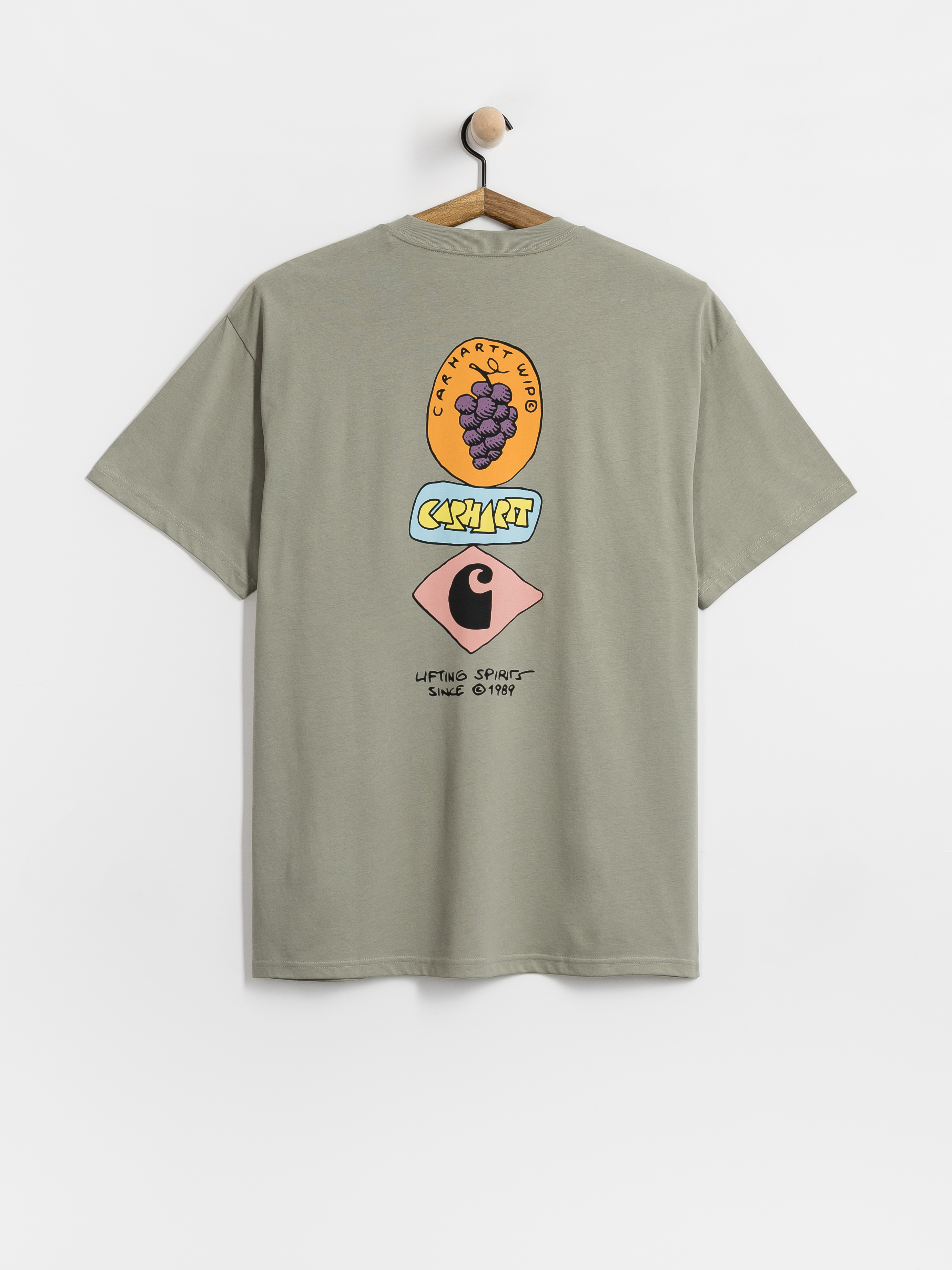 Футболка Carhartt WIP Stacked Grapes (shady green)