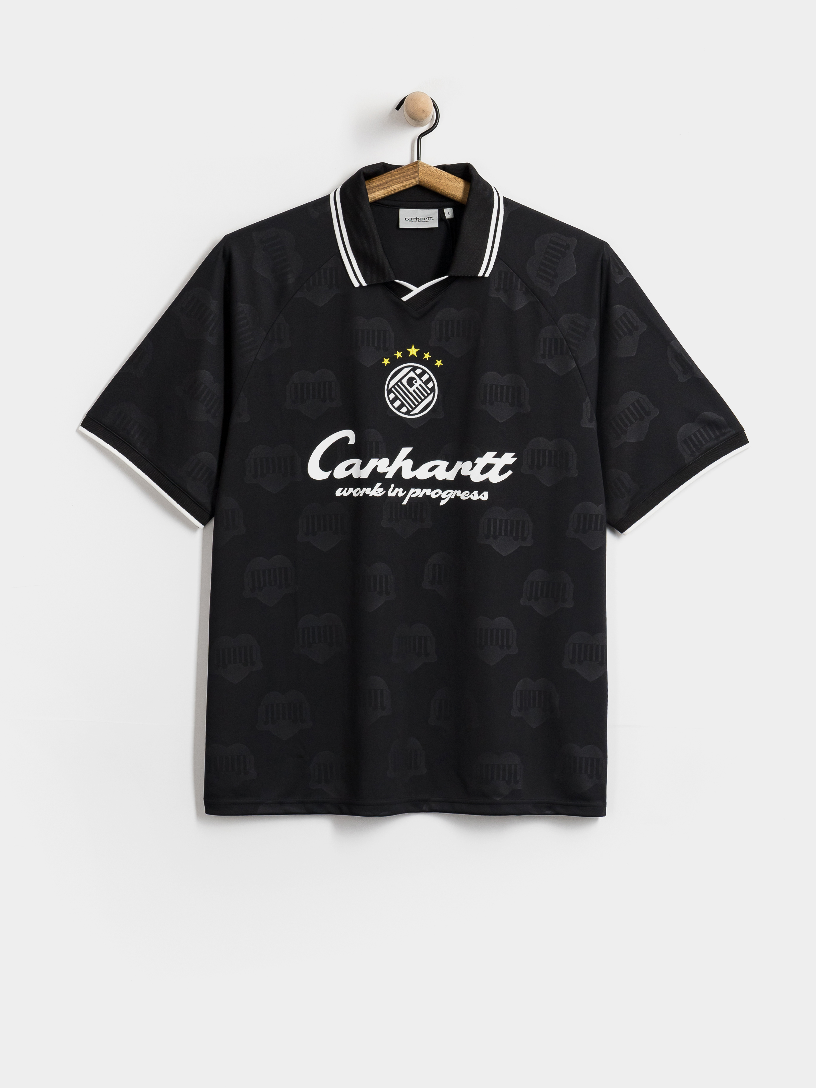 Футболка Carhartt WIP Terrace Football (heart train jacquard black)