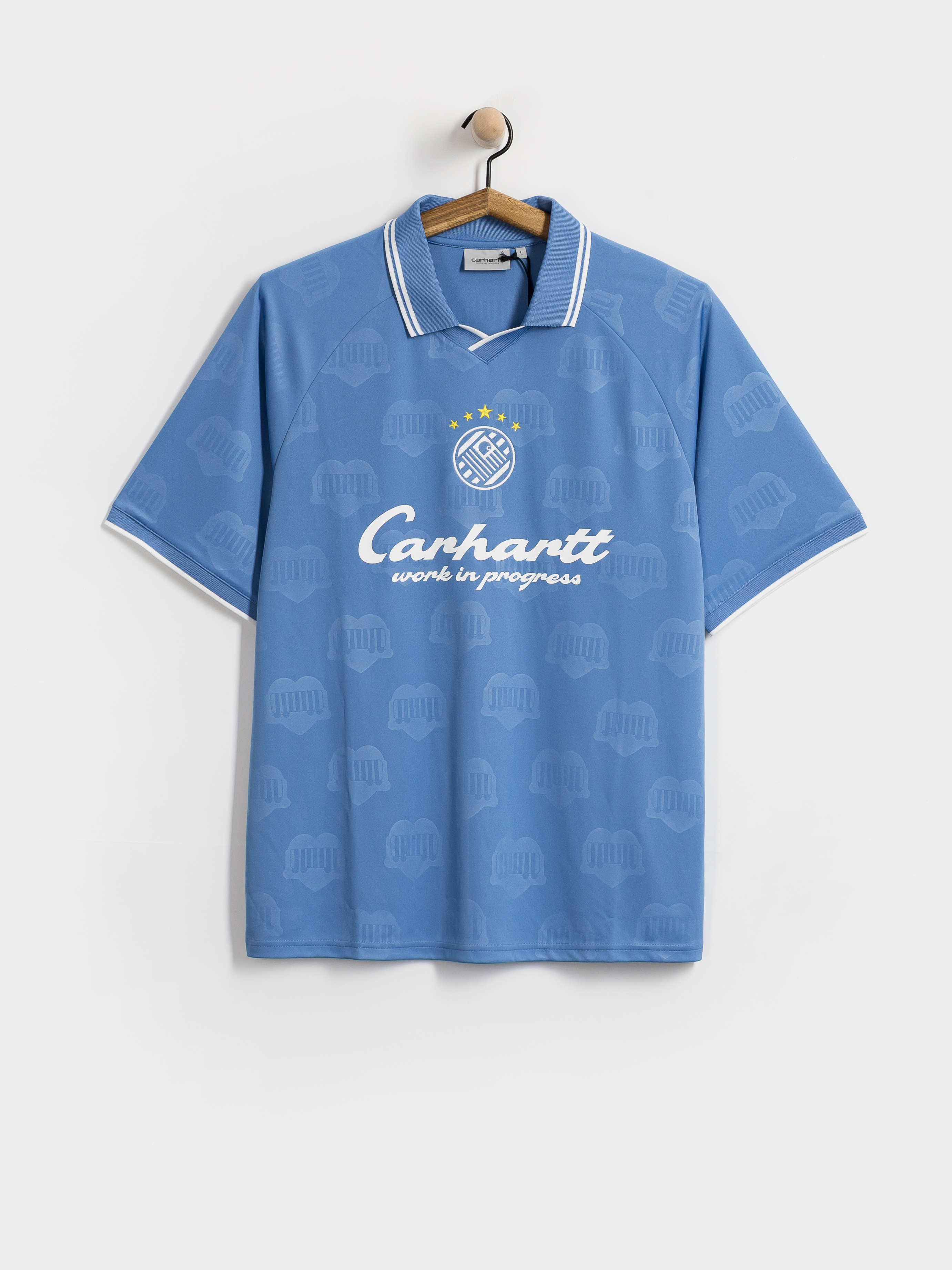Футболка Carhartt WIP Terrace Football (heart train jacquard curacao)