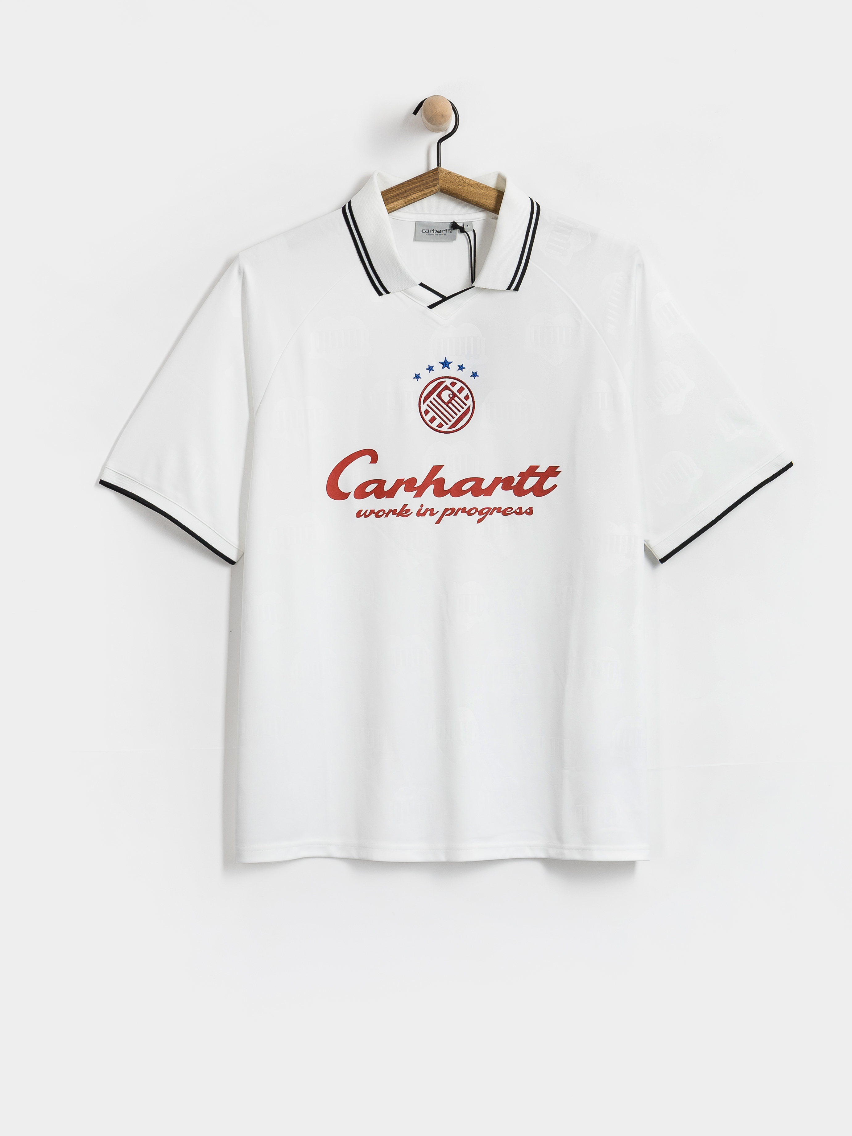 Футболка Carhartt WIP Terrace Football (heart train jacquard white)