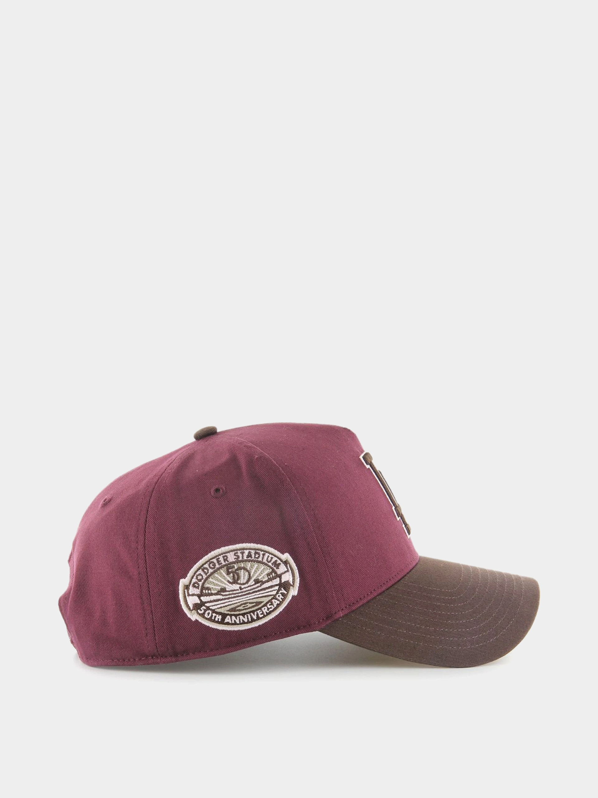 Кепка 47 Brand MLB Los Angeles Dodgers Sure Shot Cotton MVP (dark maroon)