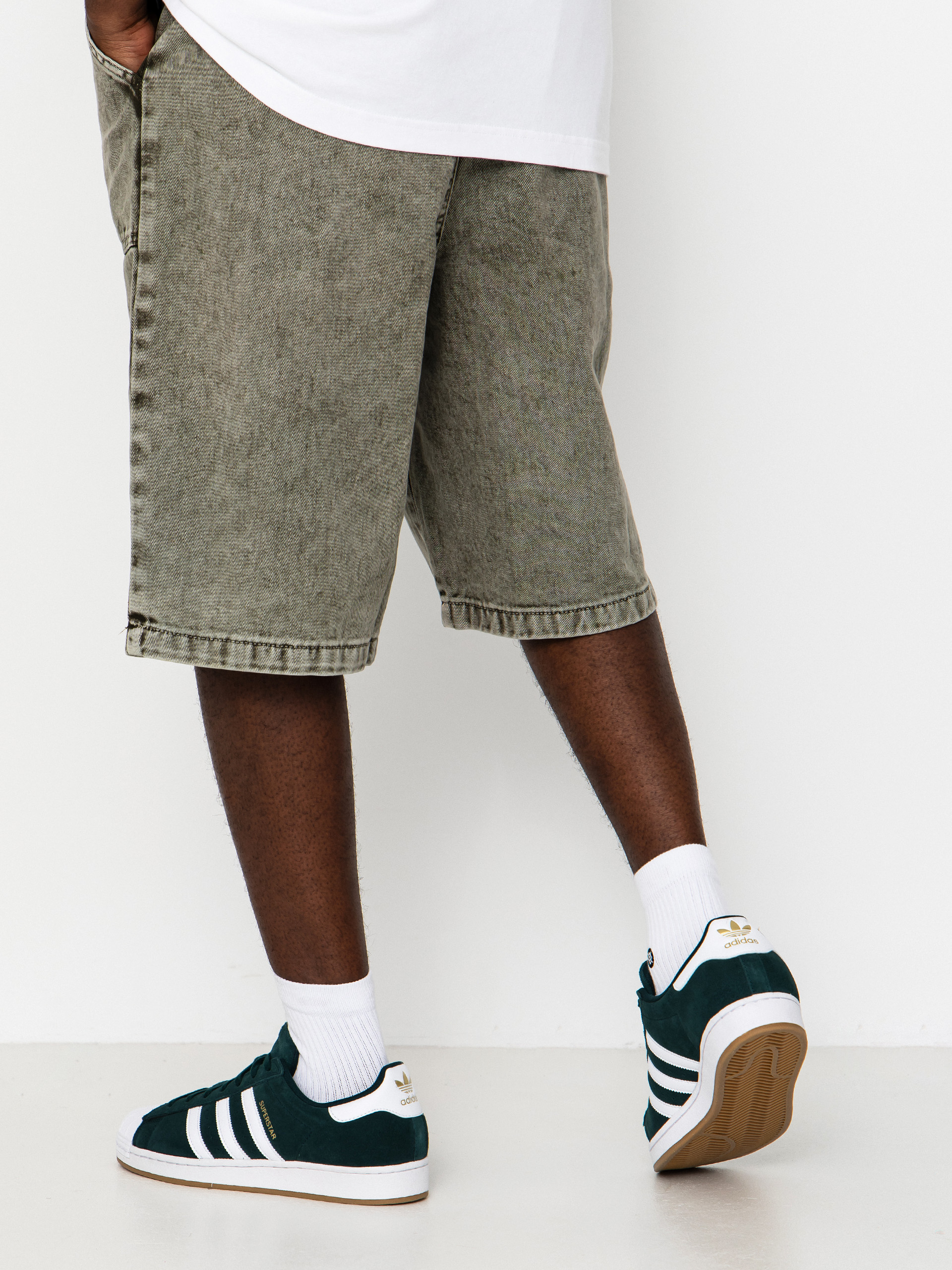 Шорти Poetic Collective Painter (grey denim wash)