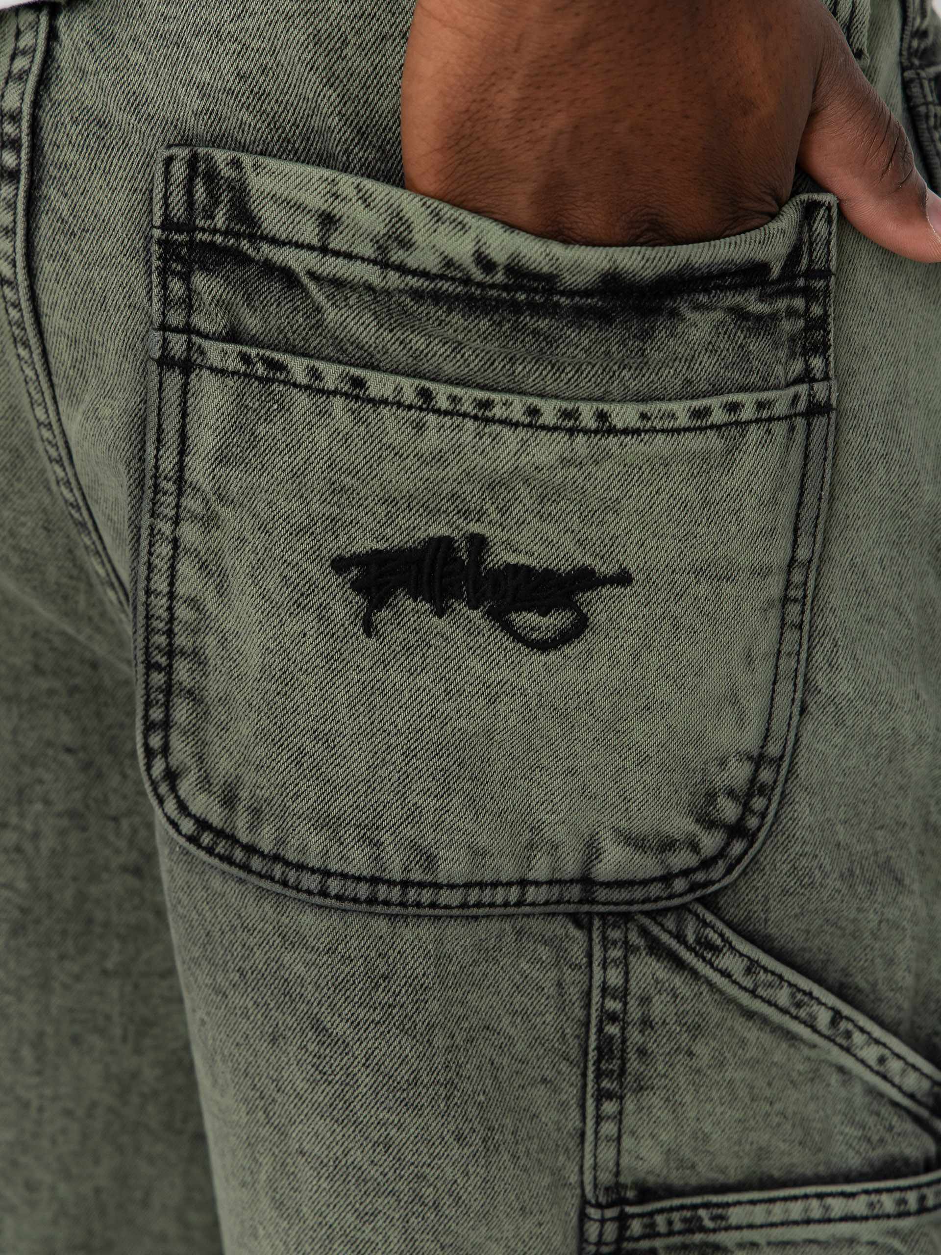 Шорти Billabong Bad Dog Workwear Denim (moss green)