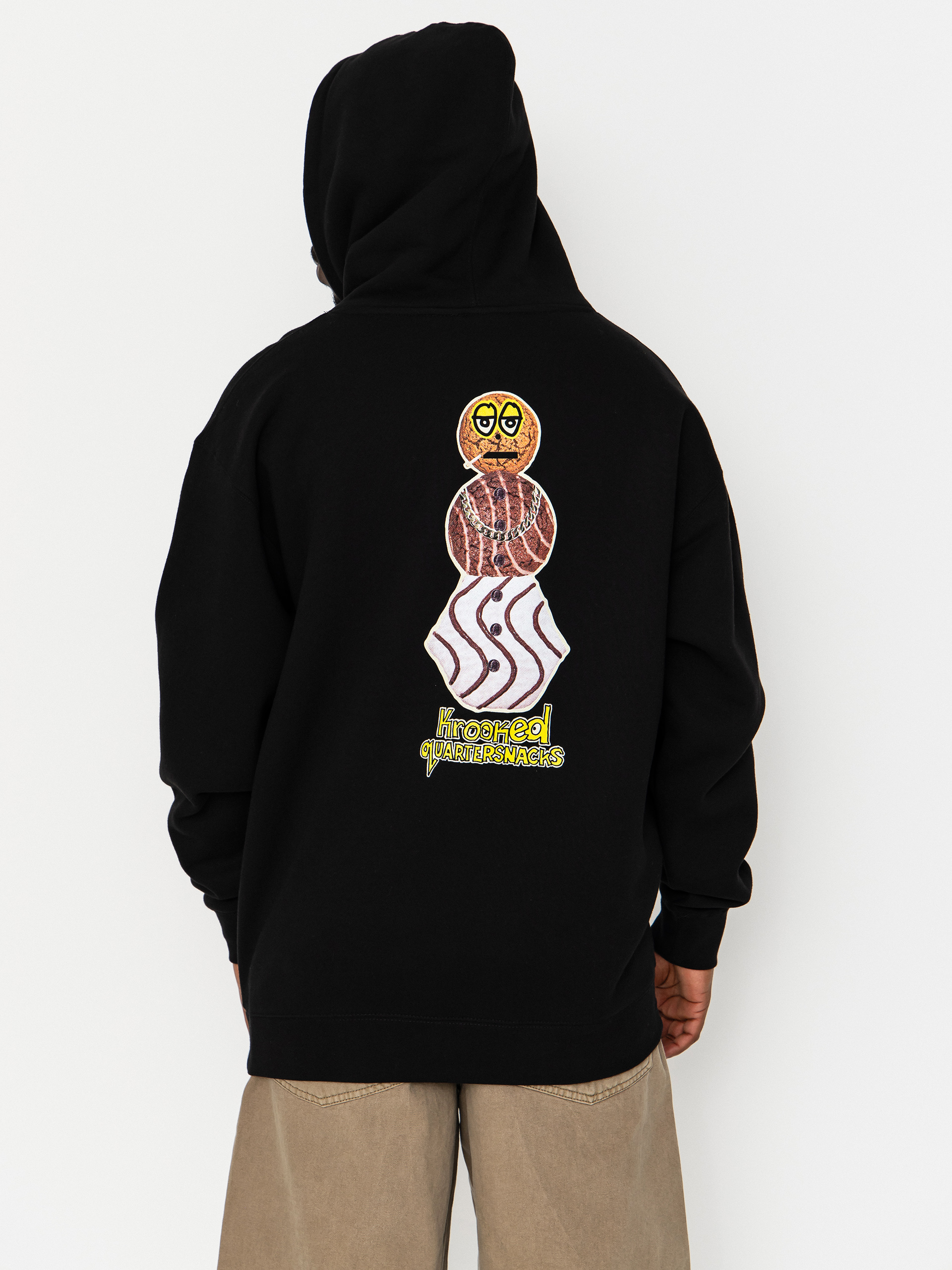 Світшот Krooked X Quarter Snacks Snackman (black)