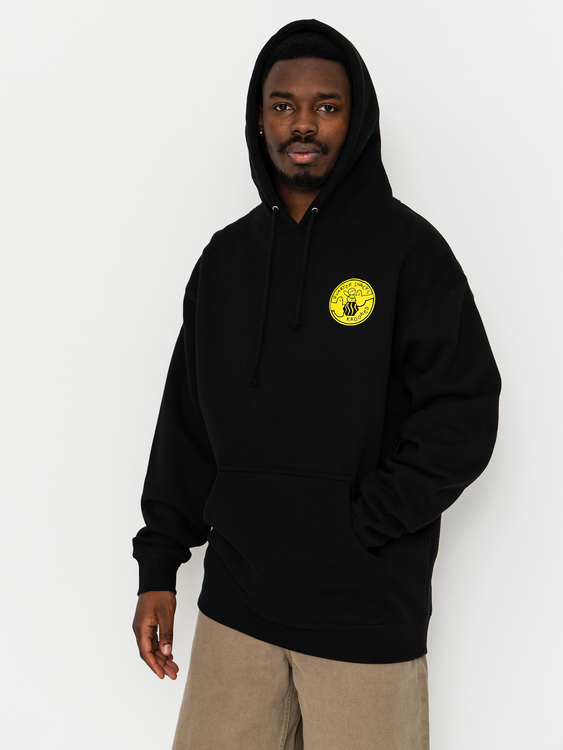 Світшот Krooked X Quarter Snacks Snackman (black)