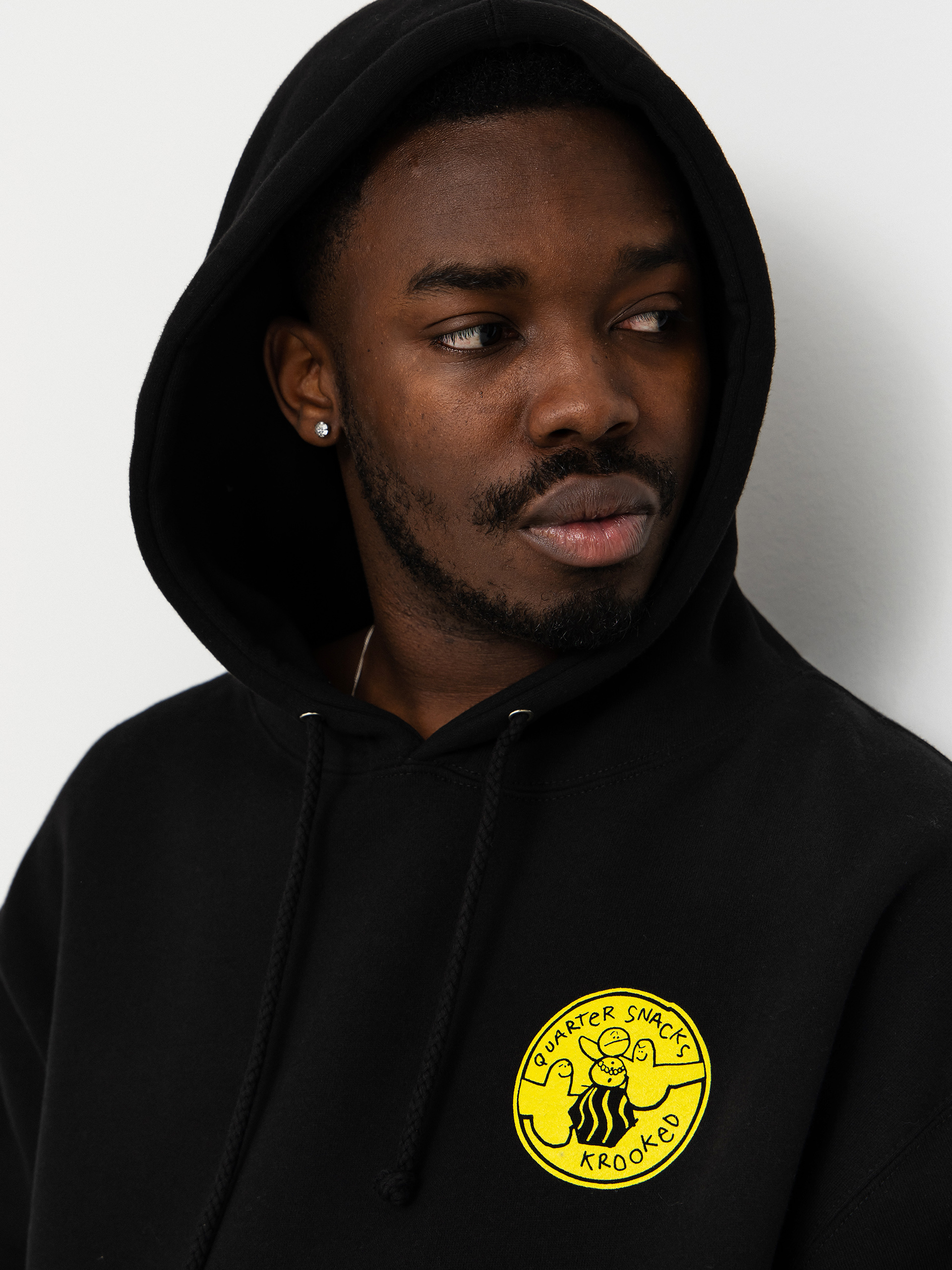 Світшот Krooked X Quarter Snacks Snackman (black)