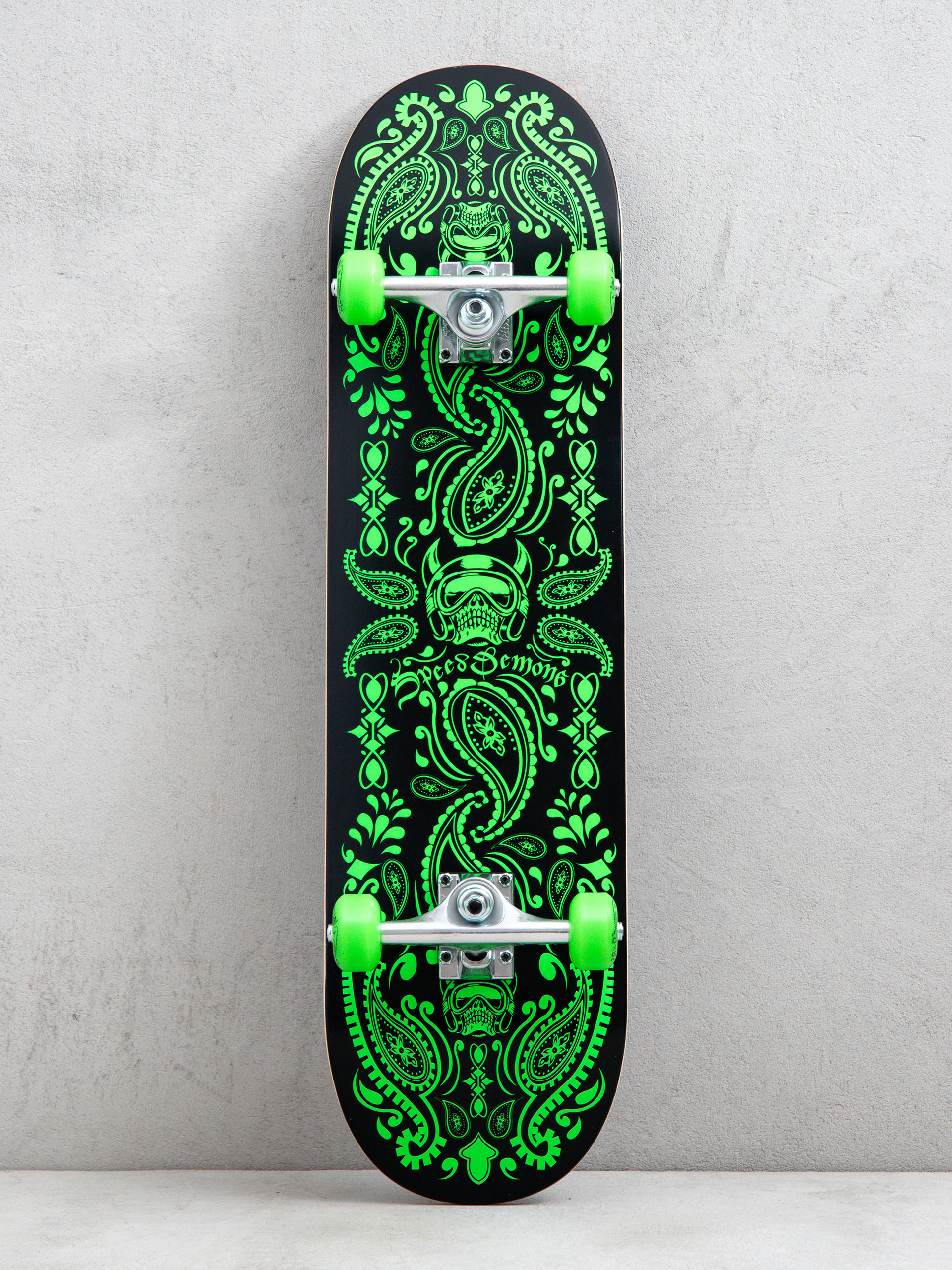 Скейтборд Speed Demons Bandana (black/green)