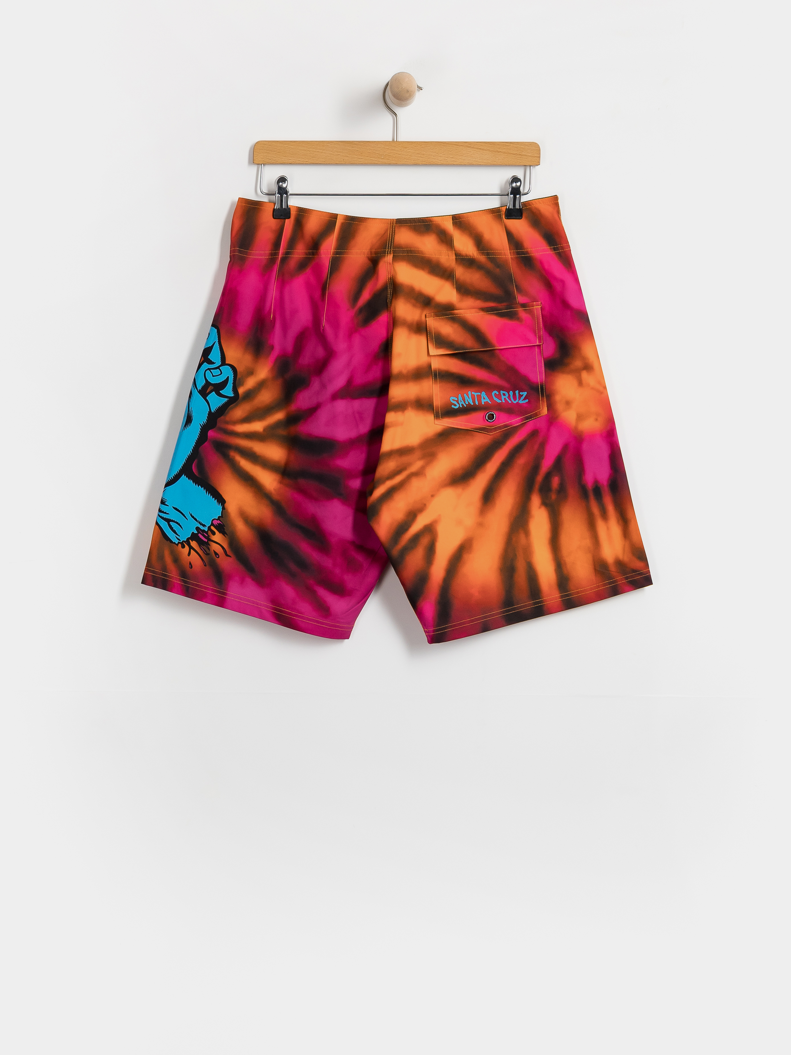 Шорти Santa Cruz Screaming Hand Boardshort (pink/orange tie dye)