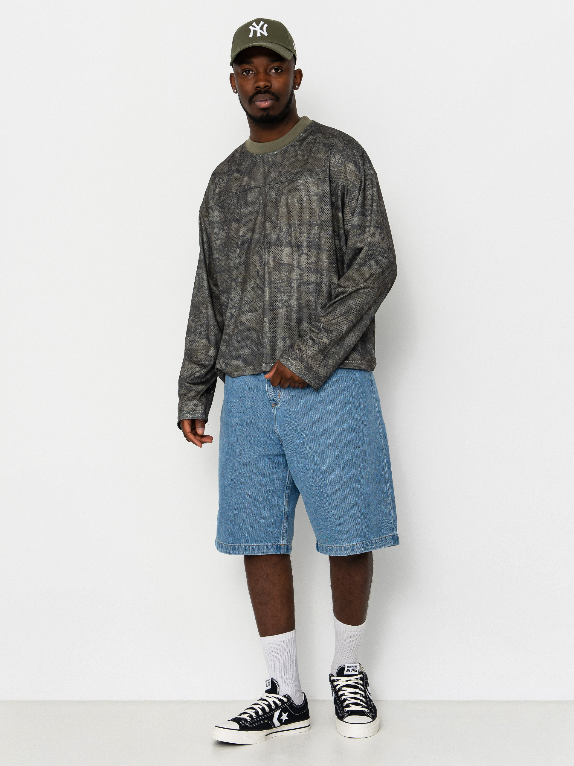 Лонгслів Wasted Paris Swarm Mesh (olive khaki camo)