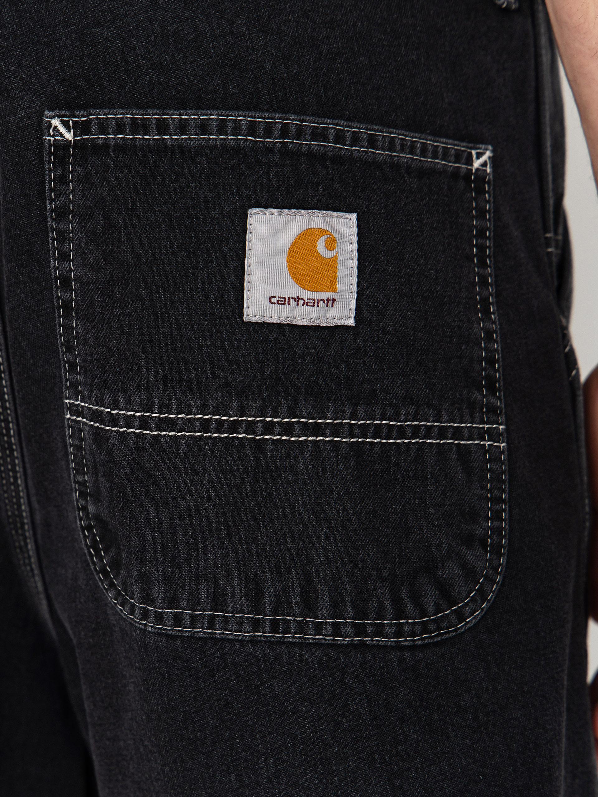 Шорти Carhartt WIP Simple (black heavy stone wash)