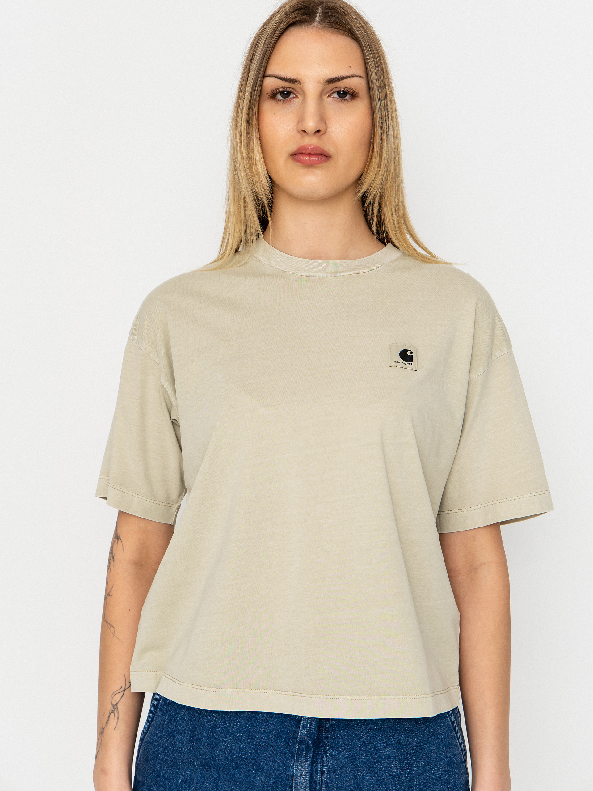 Футболка Carhartt WIP Nelson Wmn (stone)