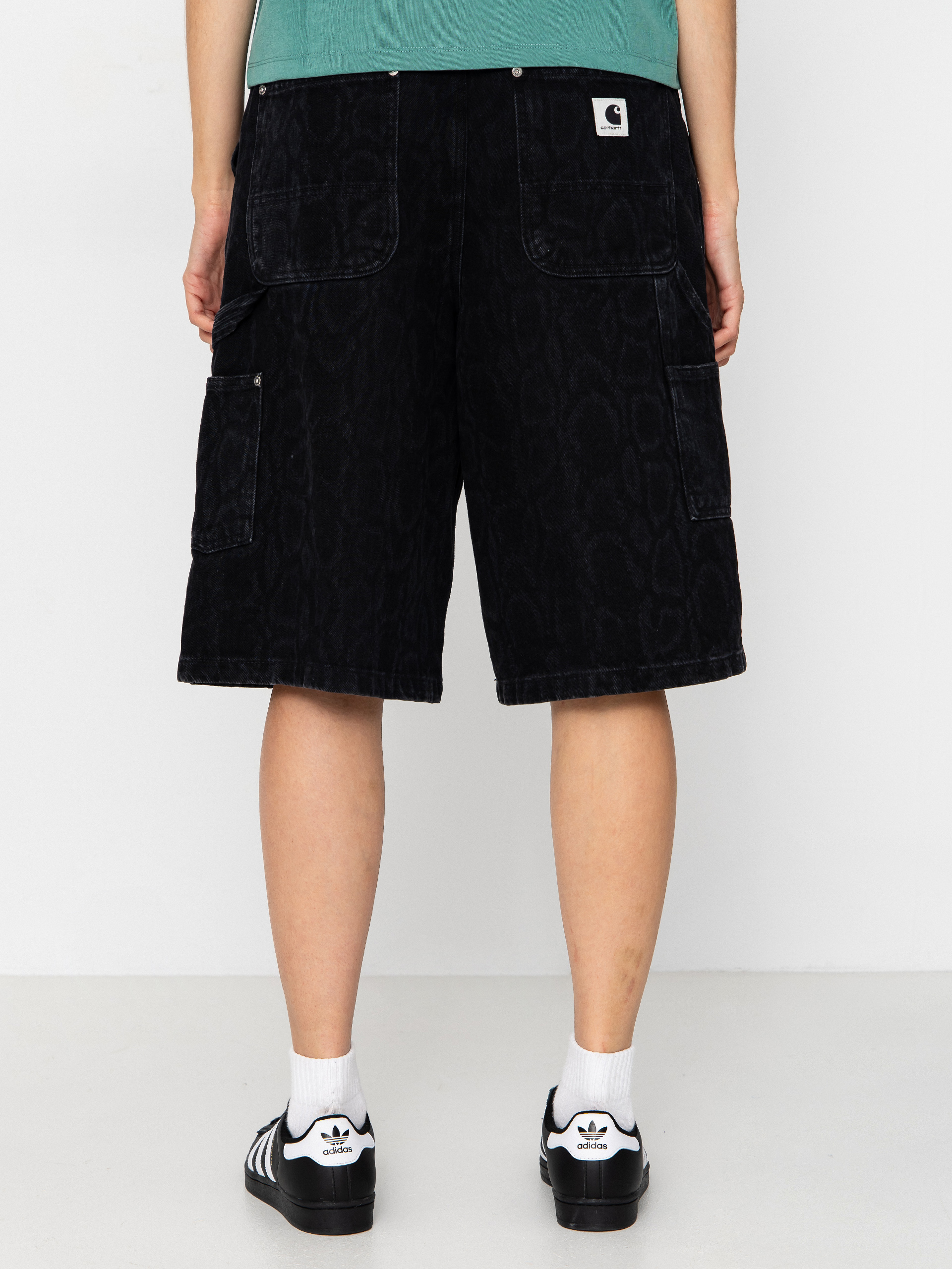 Шорти Carhartt WIP Snake Nixon Double Knee Wmn (snake camo/black)