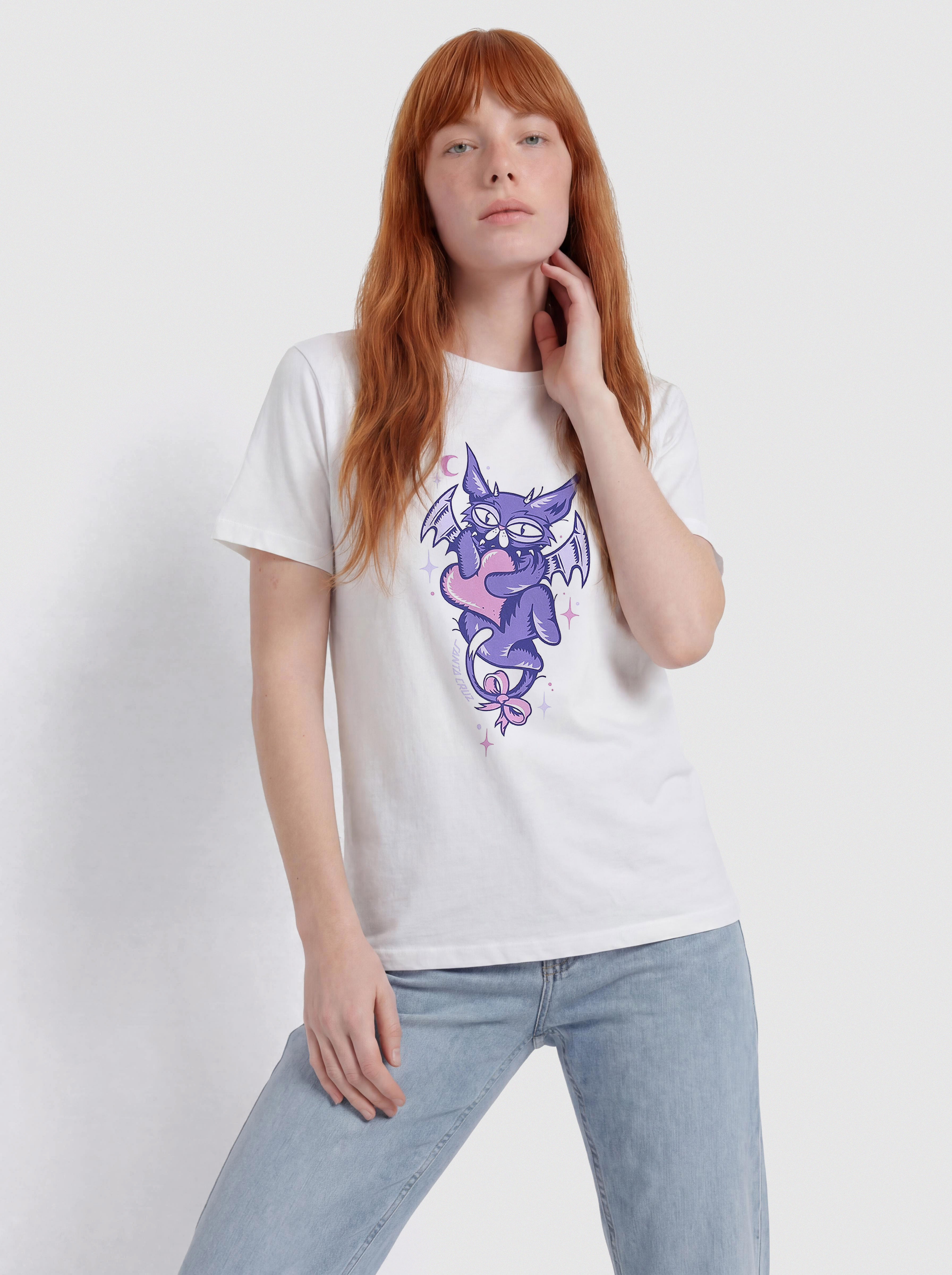 Футболка Santa Cruz Night Critter Front Wmn (white)