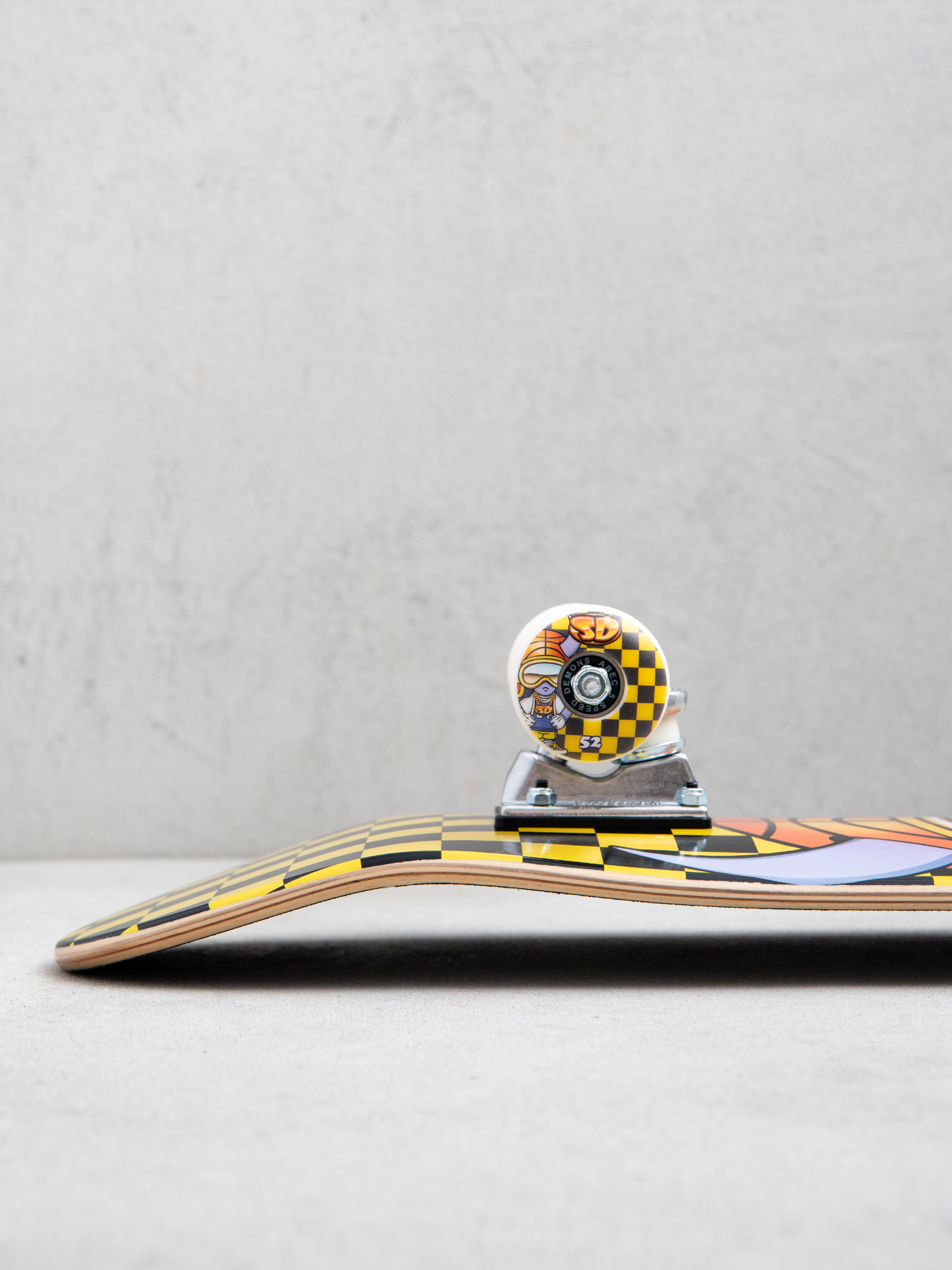 Скейтборд Speed Demons Baller (black/yellow checks)