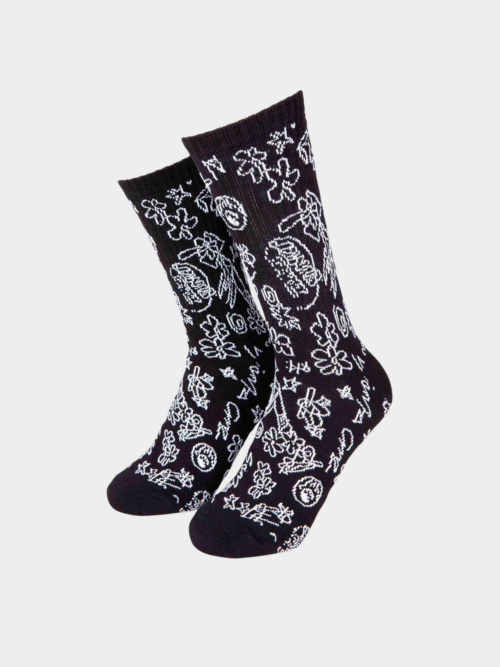  Шкарпетки Santa Cruz Artificial Scribble (black)