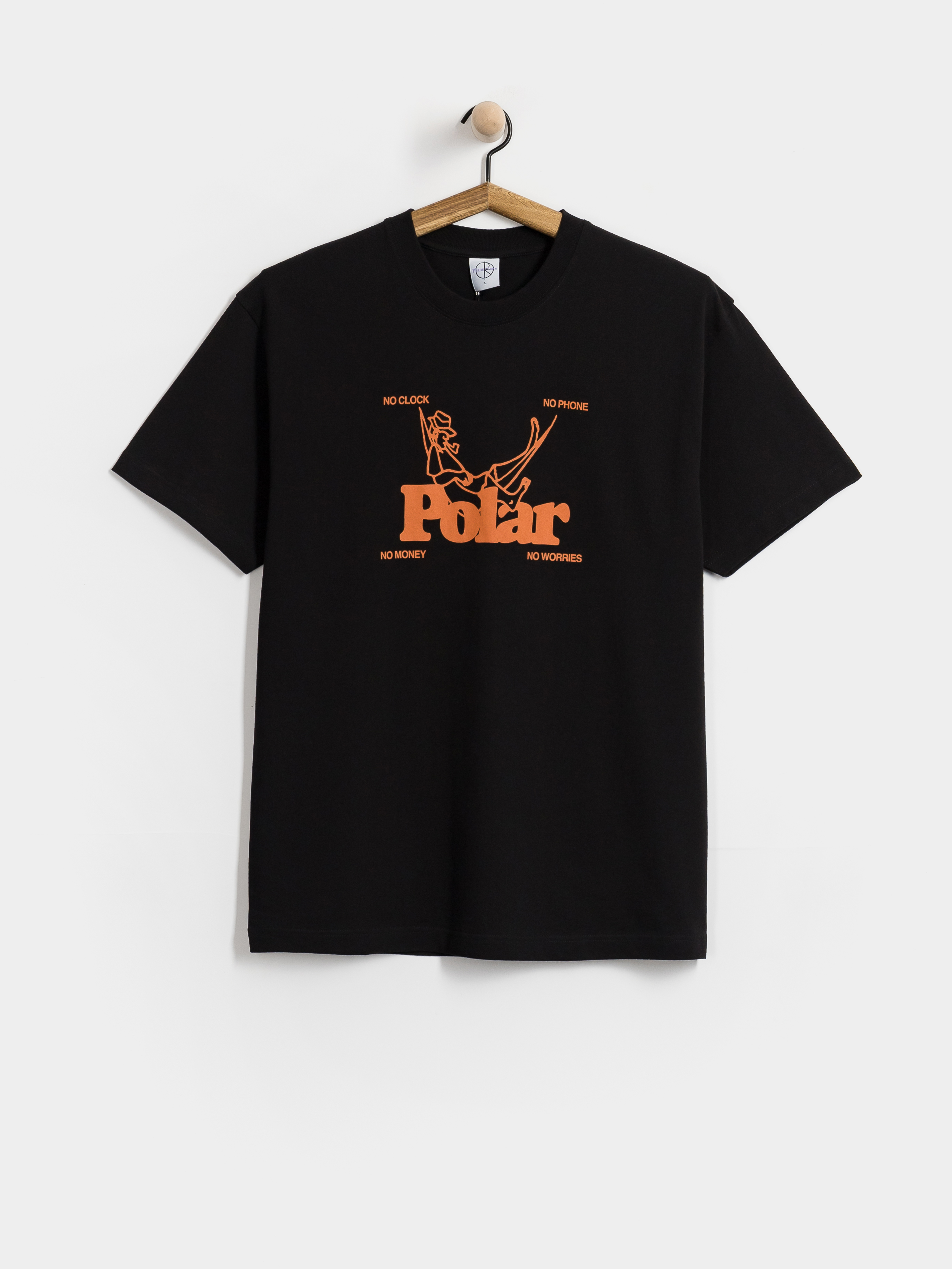 Футболка Polar Skate No Worries (black)