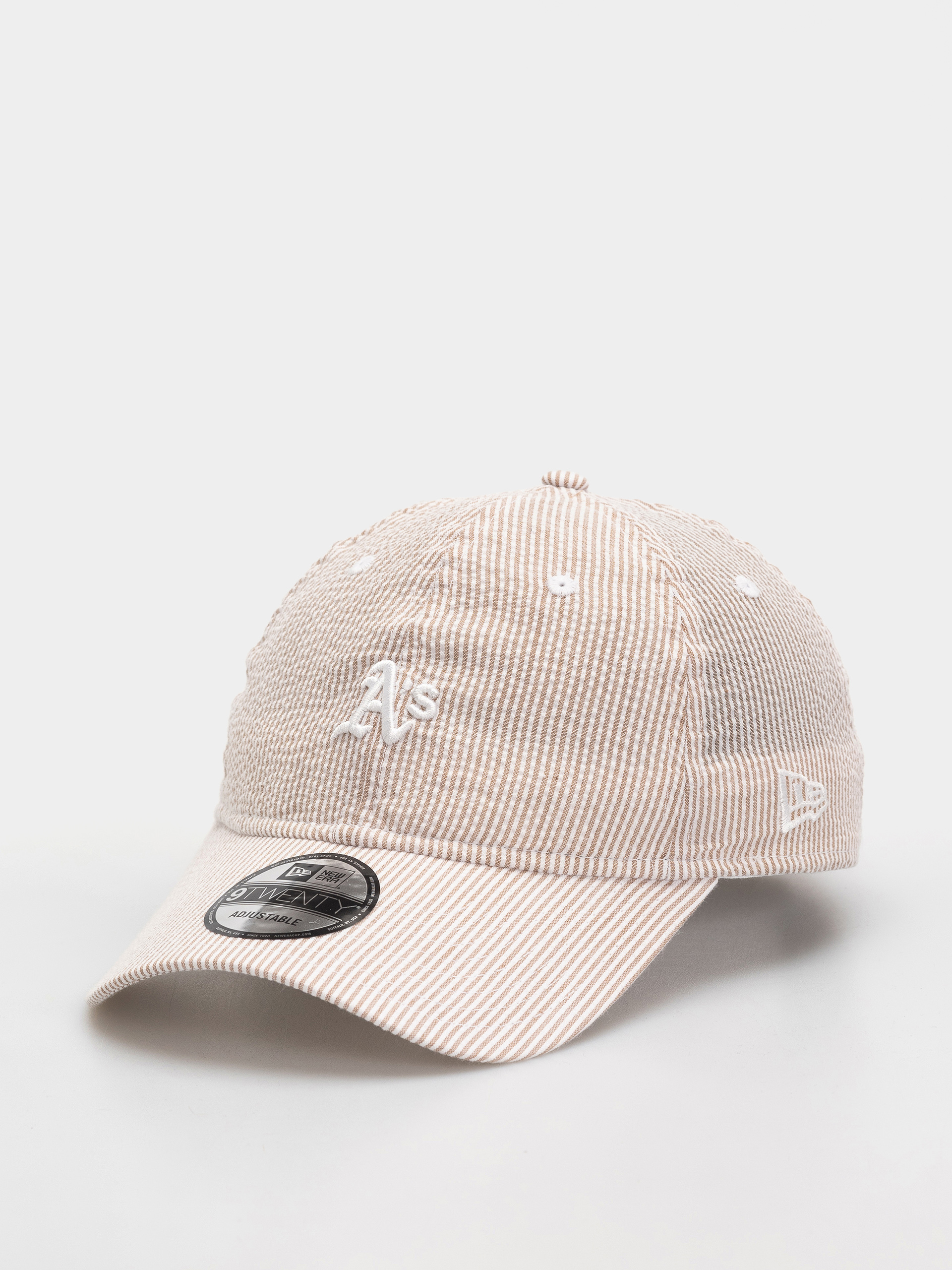 Кепка New Era Seersucker 9Twenty Athletics (stone/white)