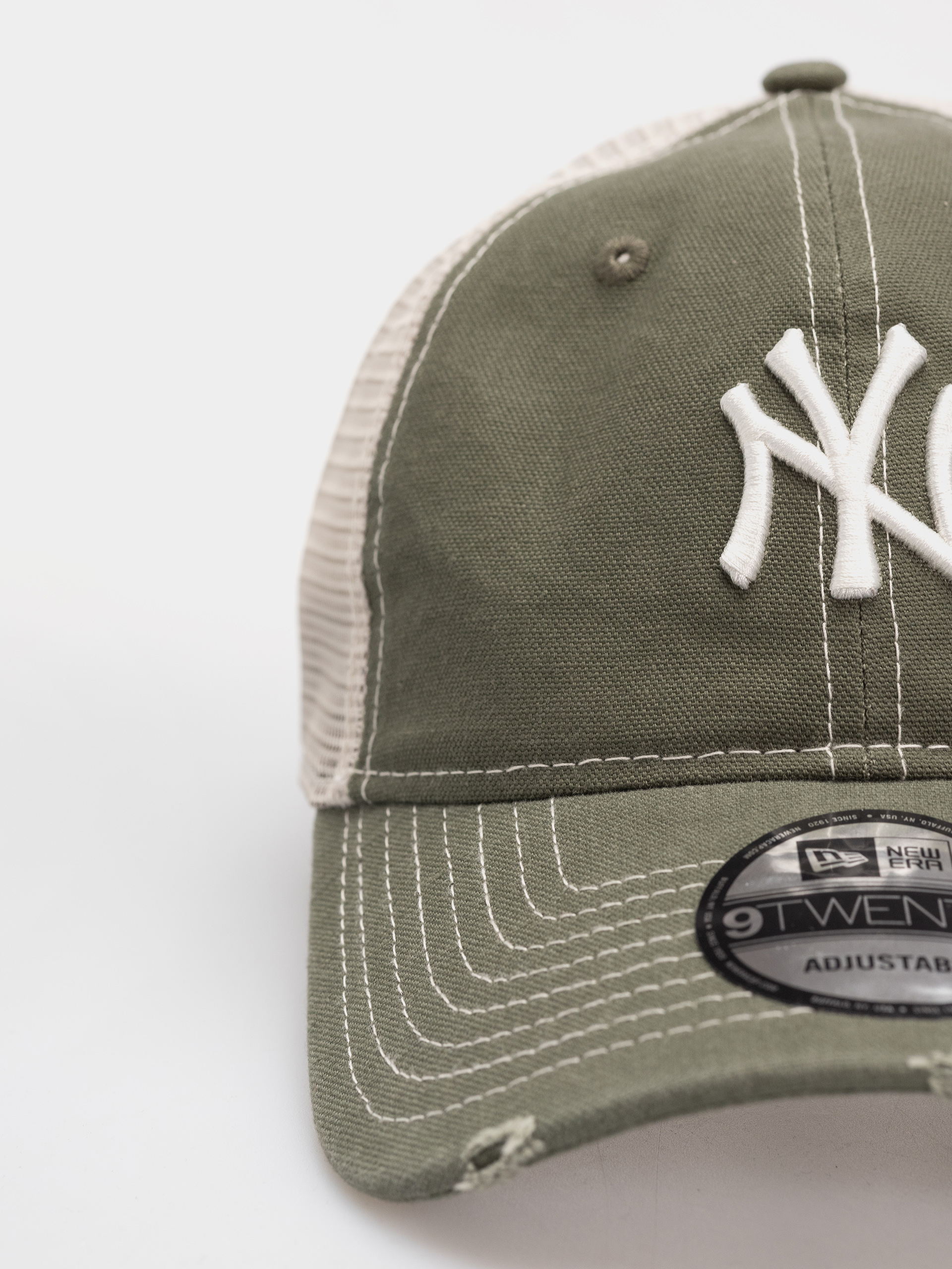 Кепка New Era Cotton Canv 9Twenty Trucker New York Yankees (olive)