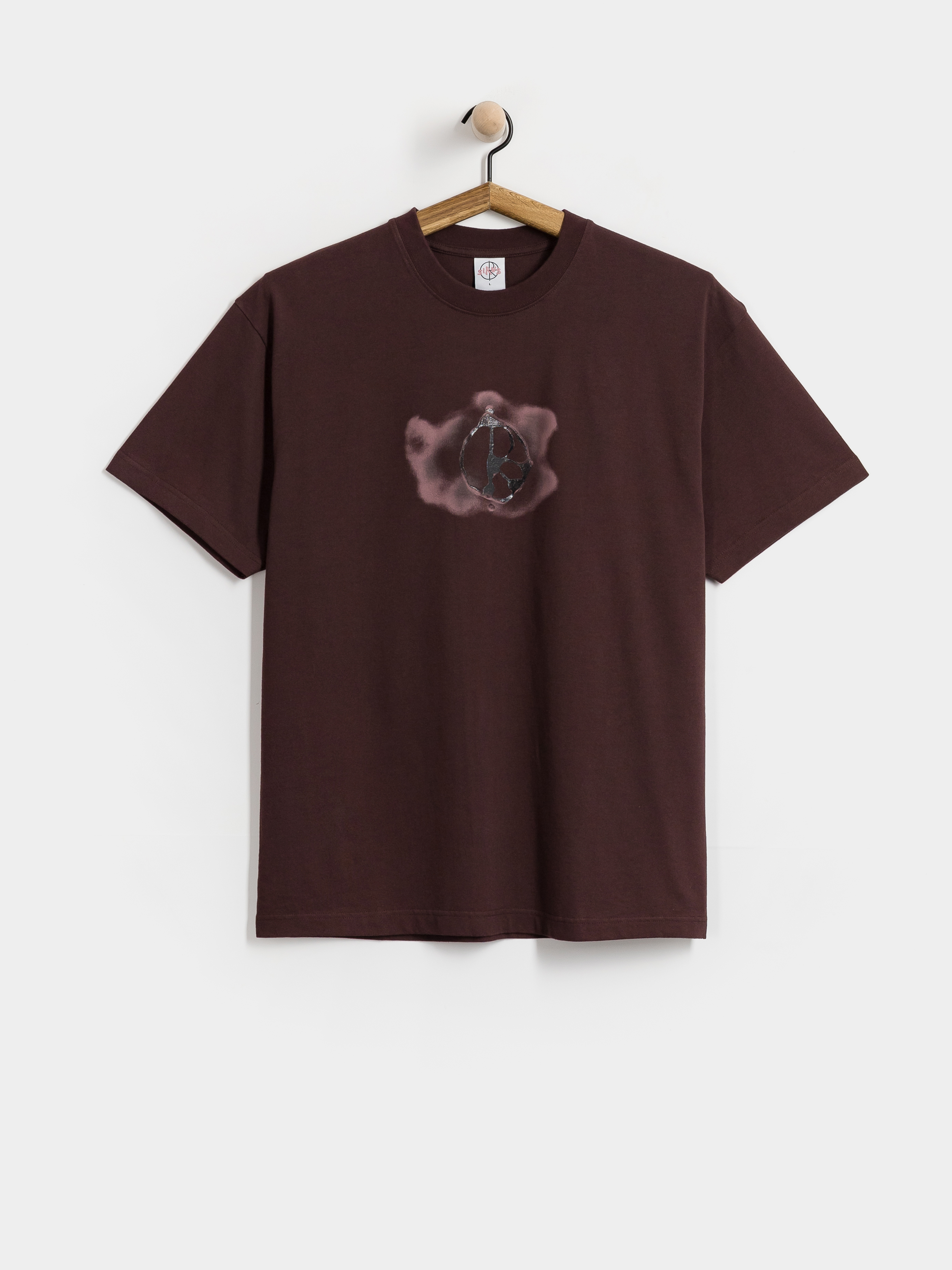 Футболка Polar Skate Metal Logo (washed bordeaux)