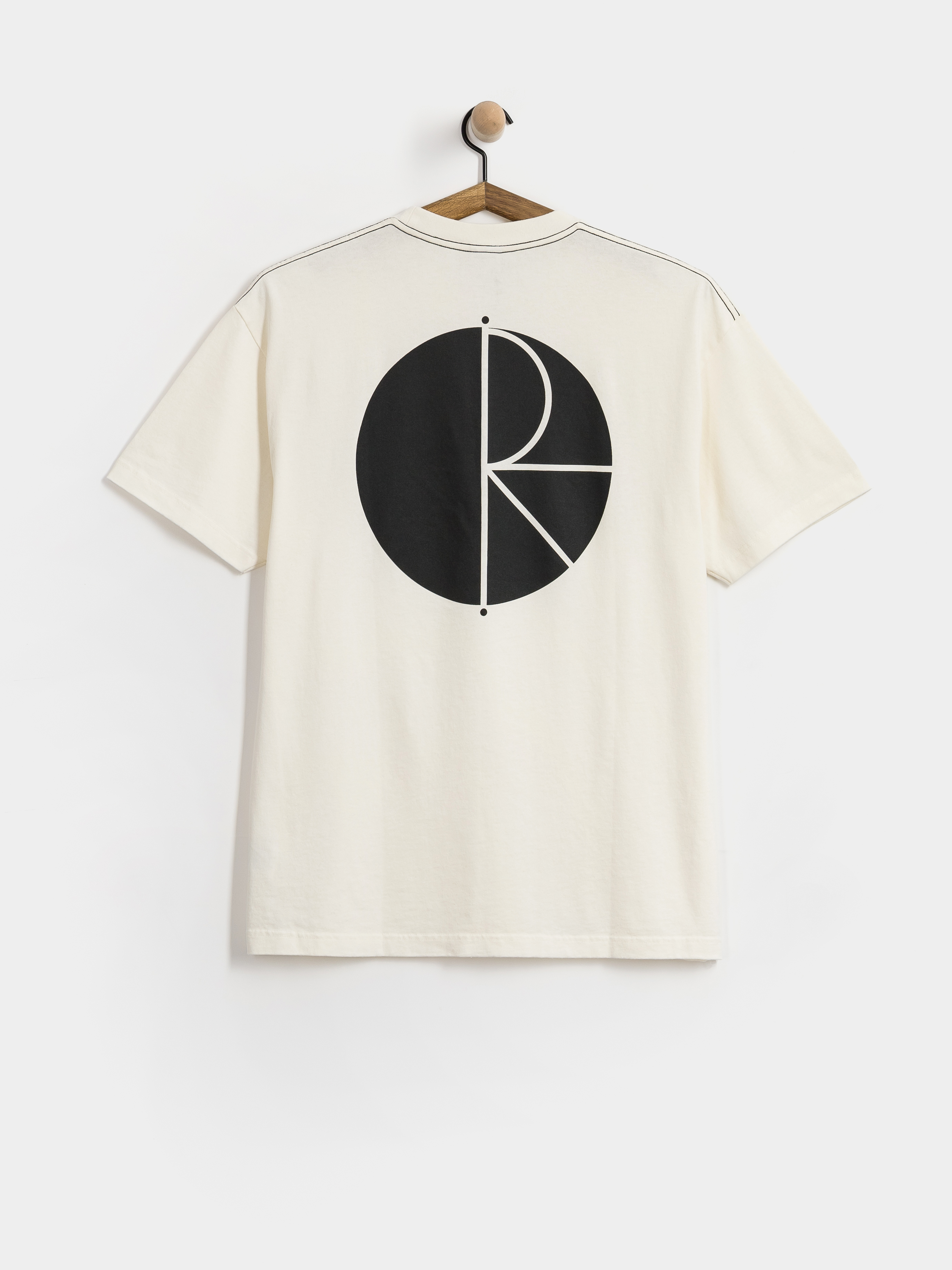 Футболка Polar Skate Contrast Fill Logo (ivory/black)