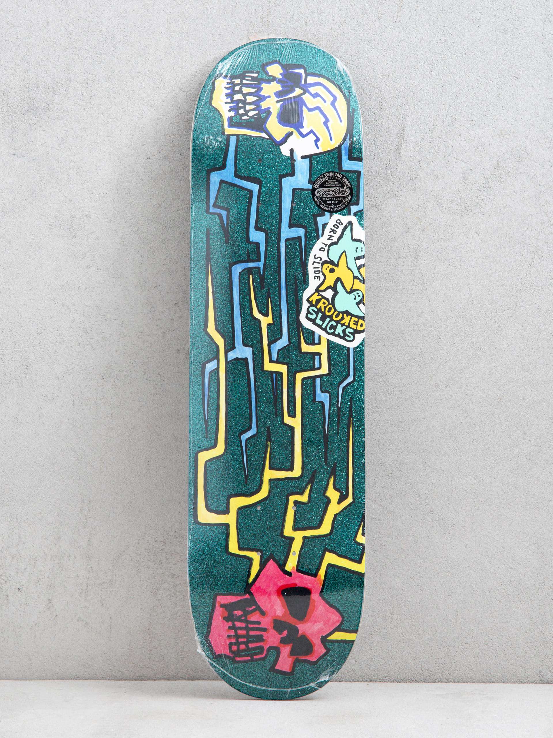 Декa Krooked Worrest Skulls And Bolts Slick 