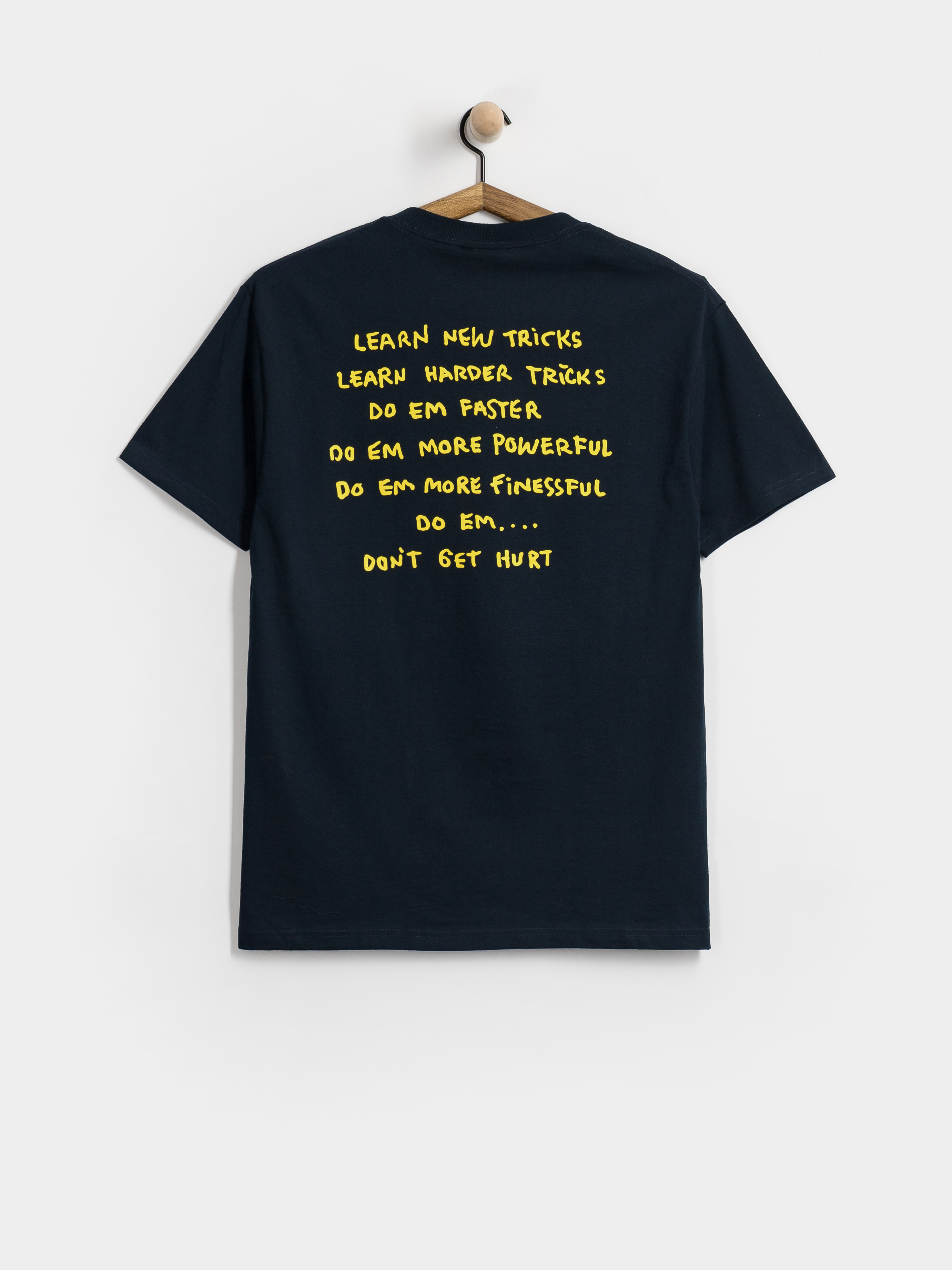 Футболка Krooked New Tricks (true navy w/yellow black & white prints)