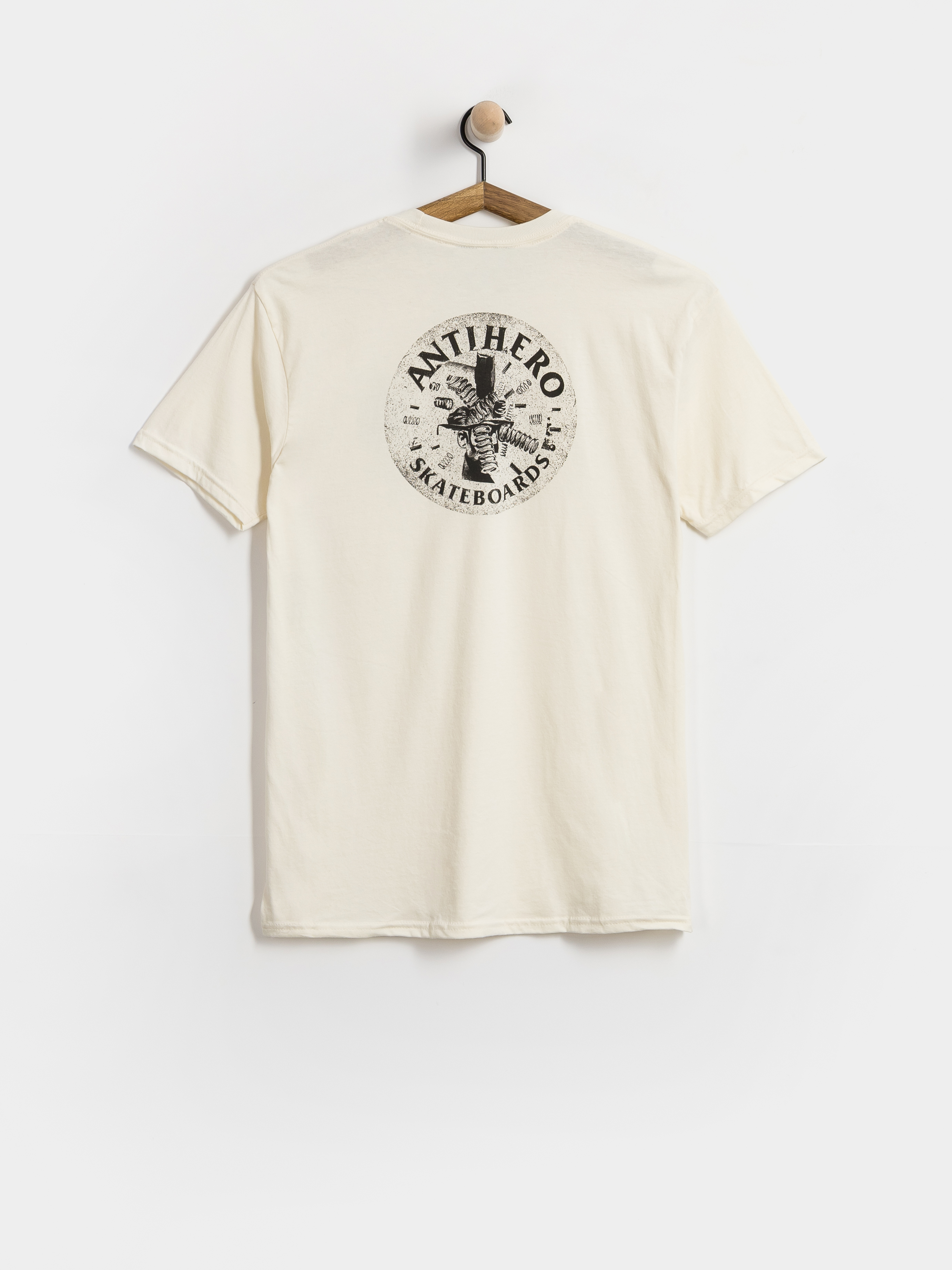 Футболка Antihero Engineering (heather cream w/black prints)