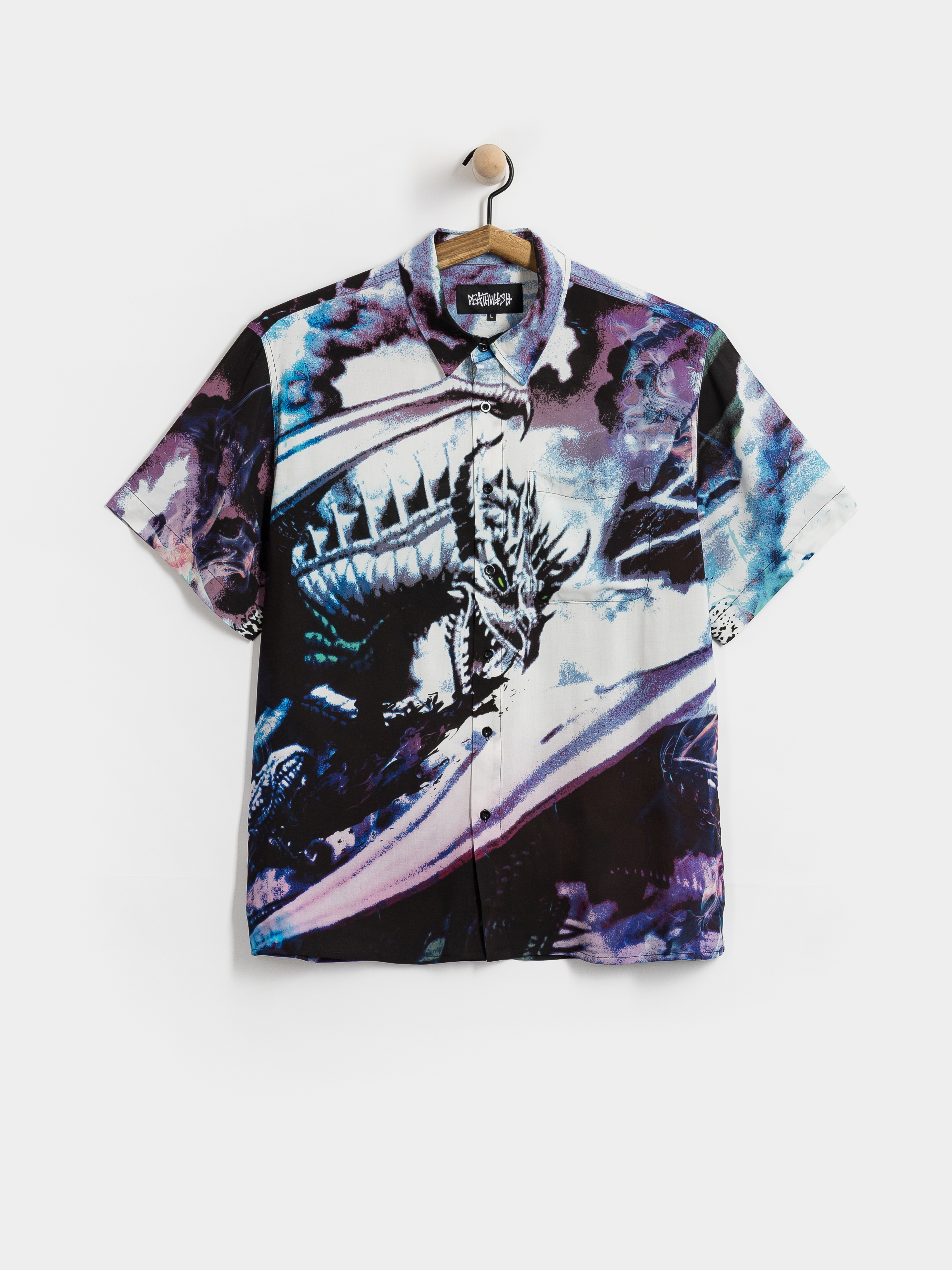 Сорочка Deathwish Inferno Button Up (black aop)