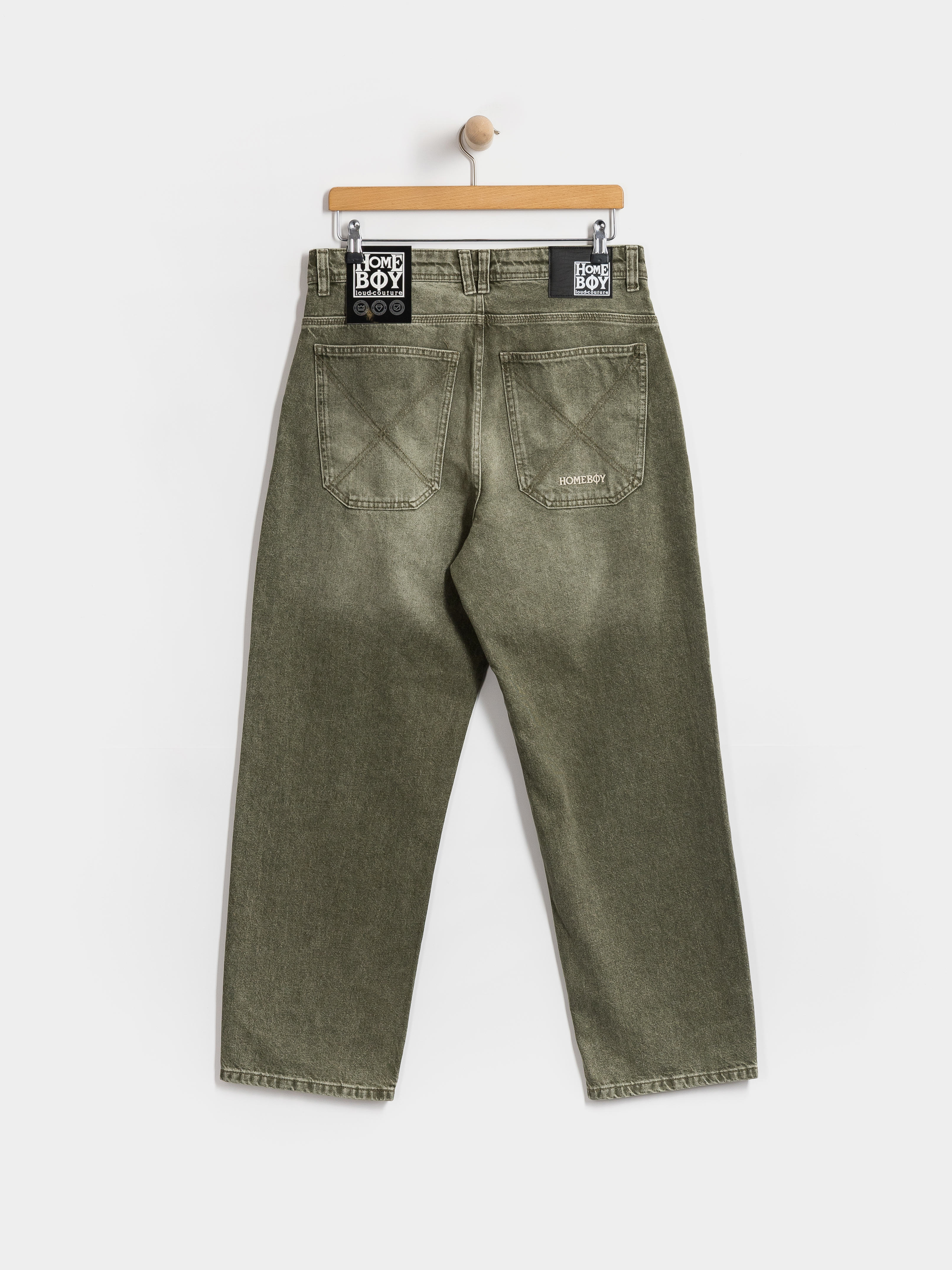 Штани Homeboy X Tra Baggy Dye Denim (washed green)