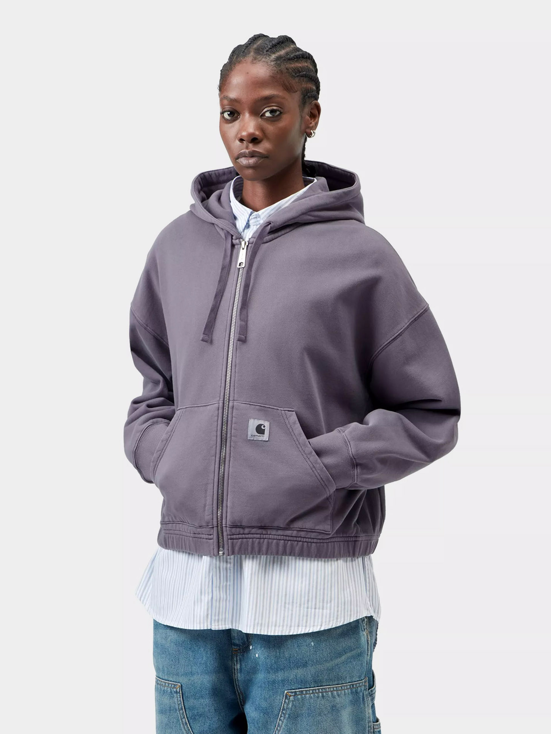 Худі Carhartt WIP Hoggard ZHD Wmn (shady purple)
