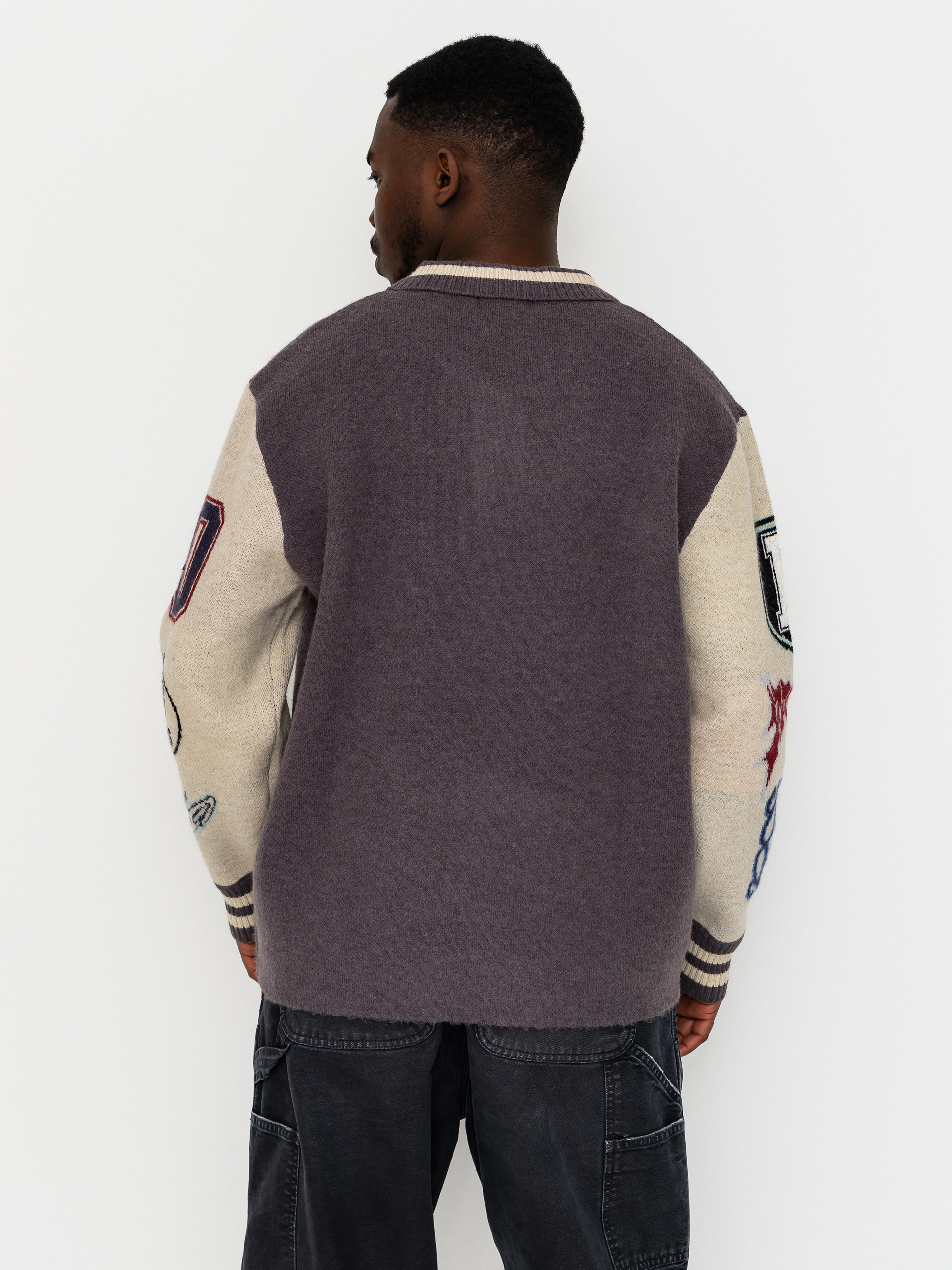 Светр RipNDip Run It Up Knit (charoal cream)