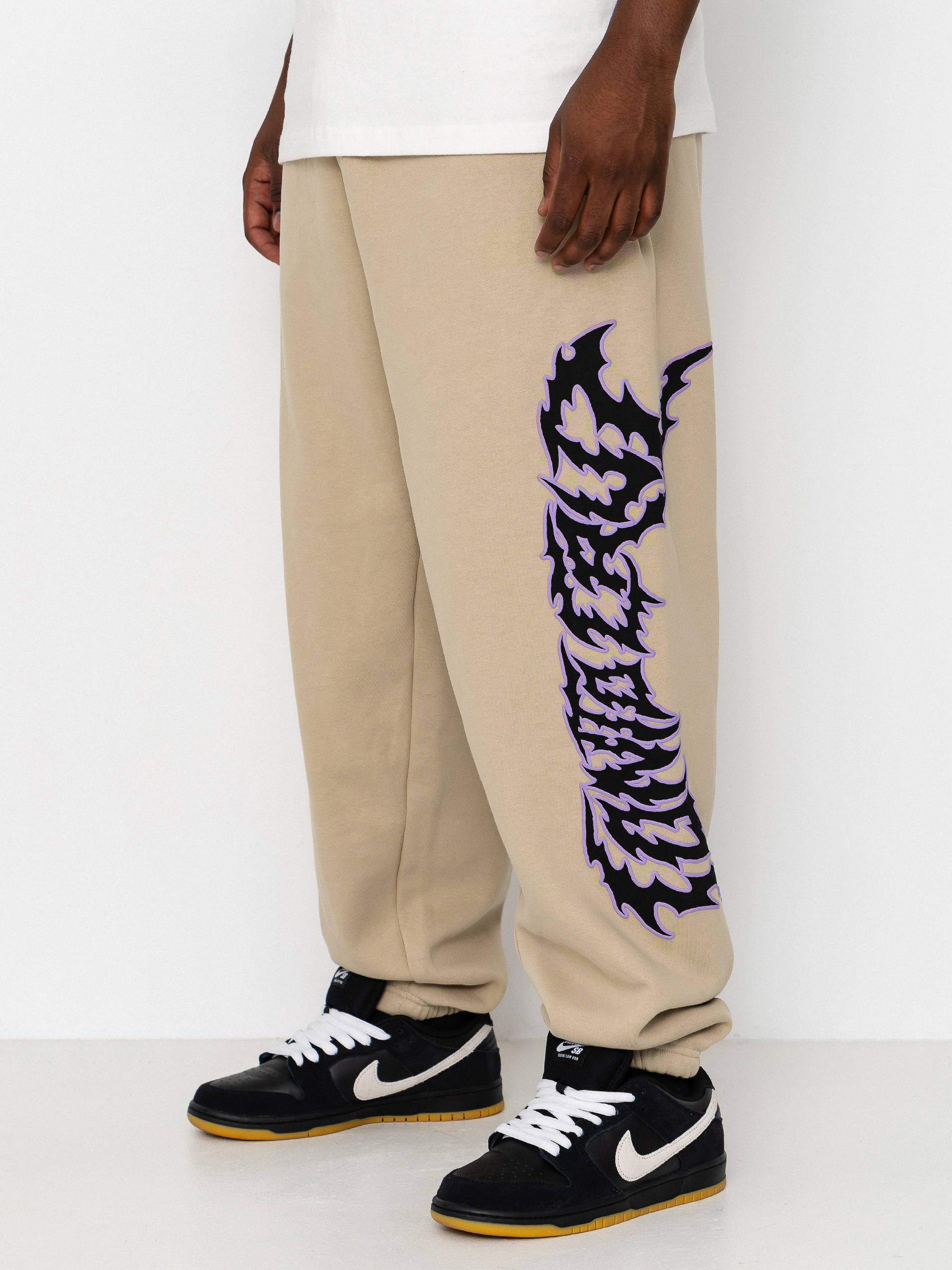 Штани Santa Cruz Out Of Time Strip Jogger (stone grey)