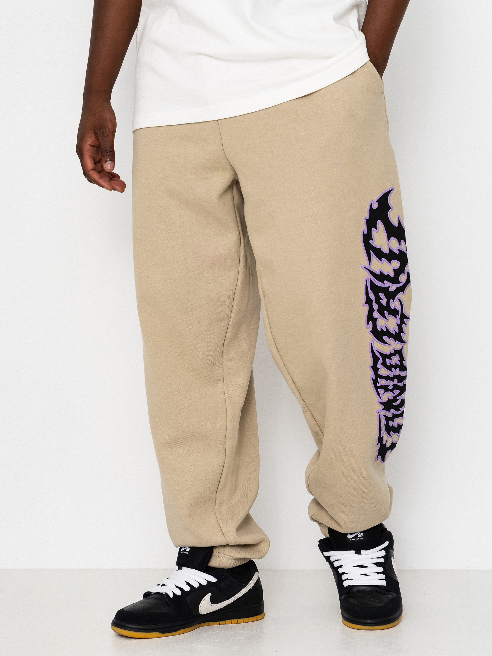 Штани Santa Cruz Out Of Time Strip Jogger (stone grey)