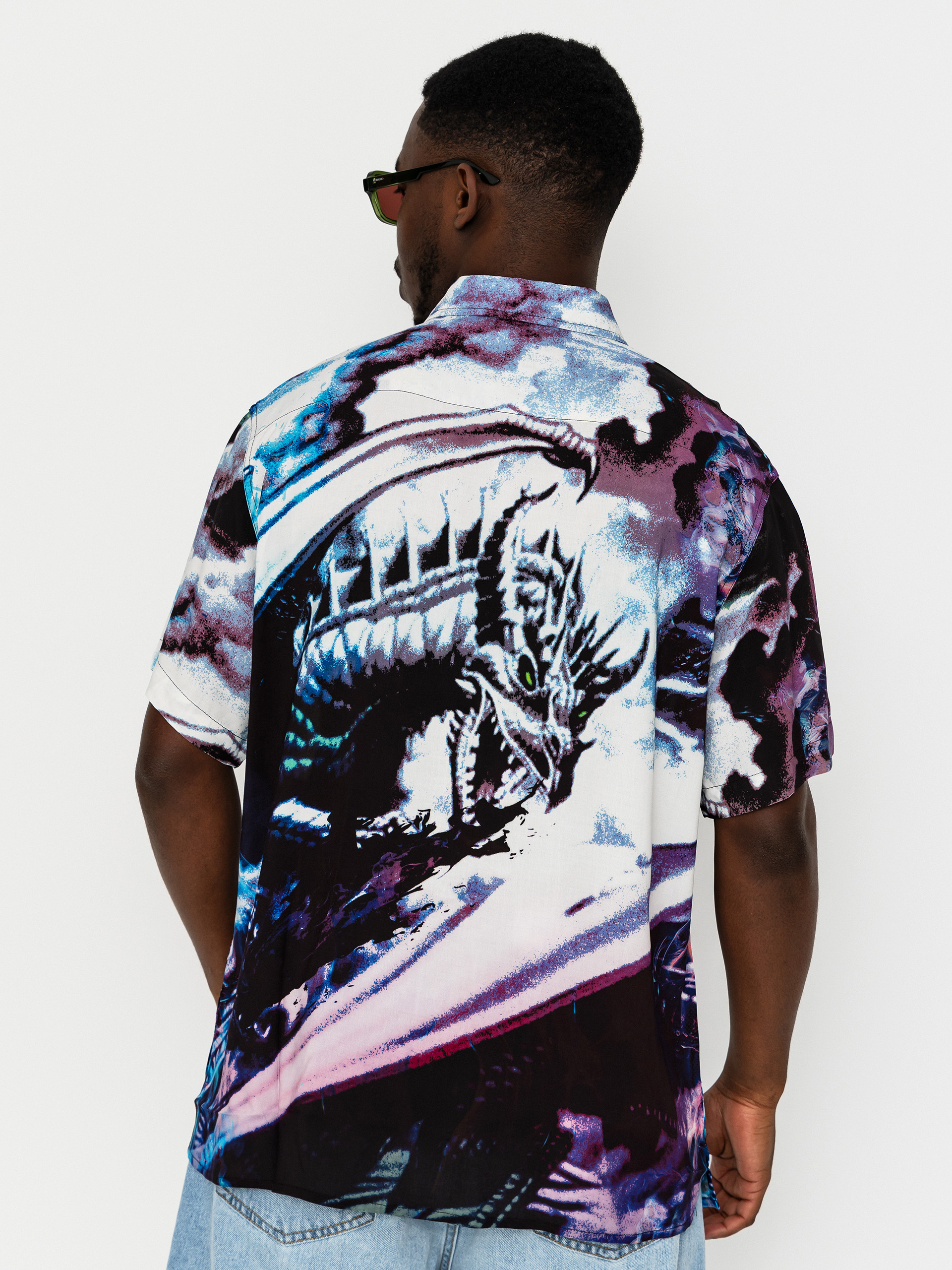 Сорочка Deathwish Inferno Button Up (black aop)