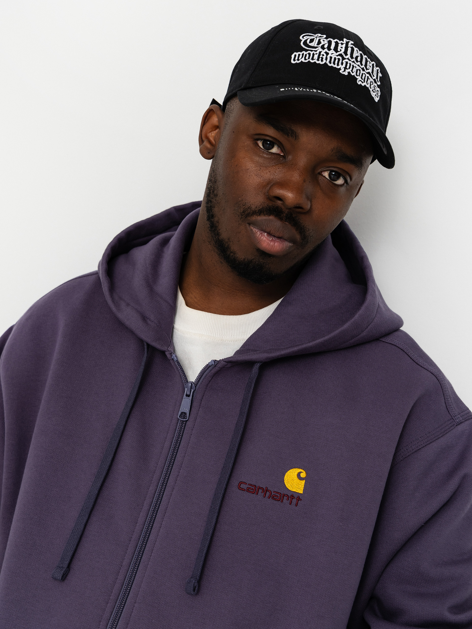 Худі Carhartt WIP American Script ZHD (shady purple)