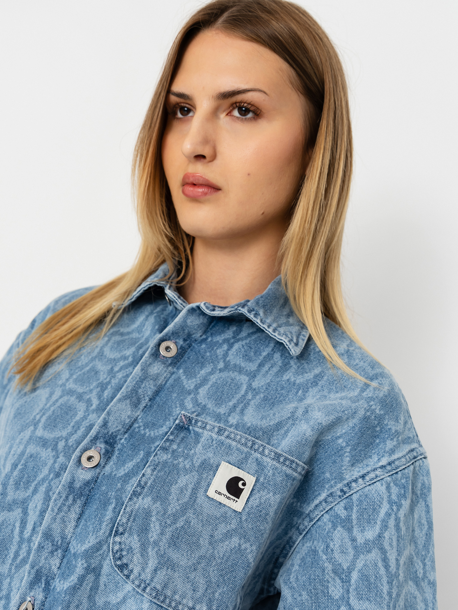 Сорочка Carhartt WIP Snake Lovilia Wmn (snake camo blue)