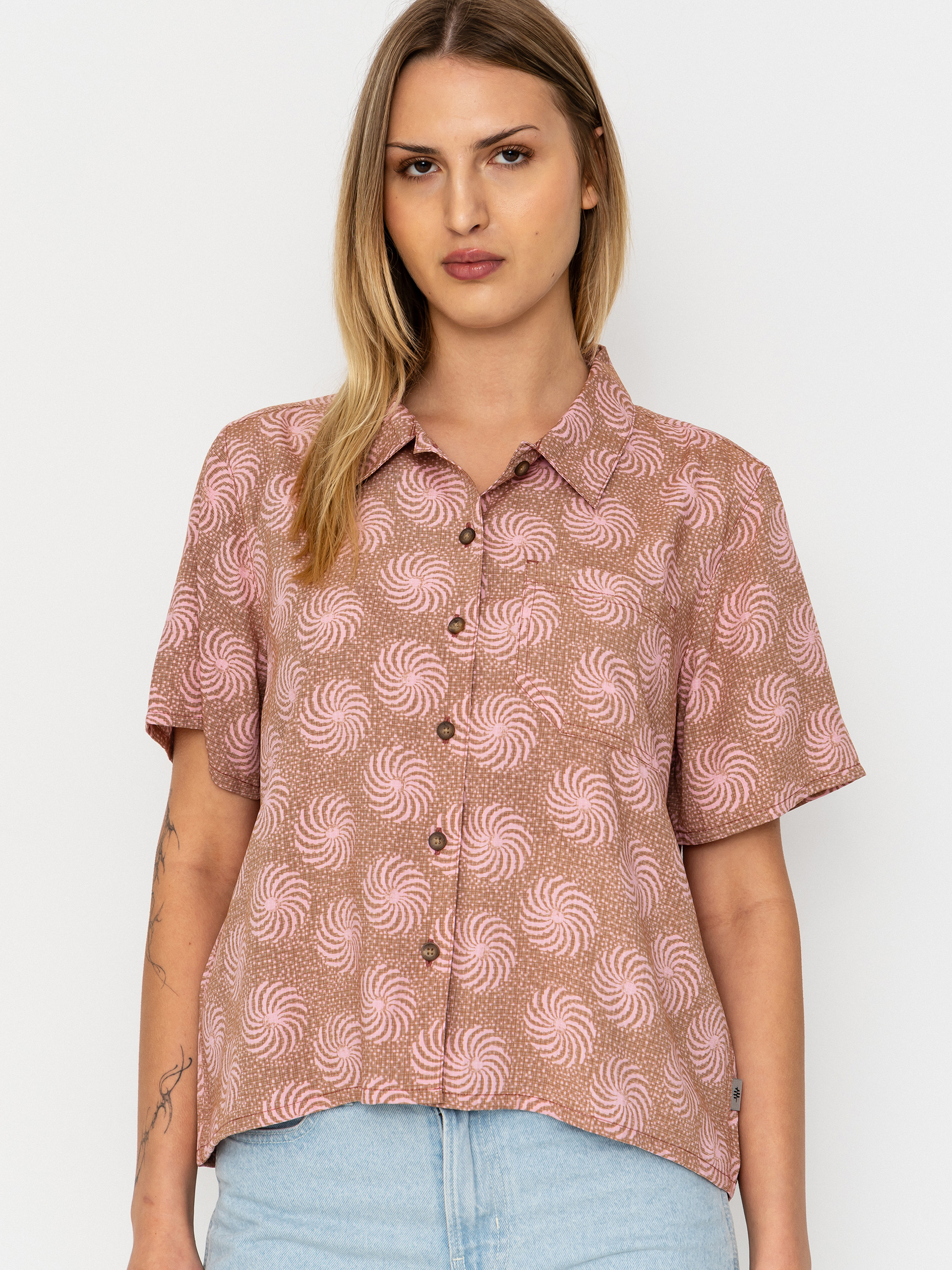 Сорочка Royal Robbins Camino Pucker Wmn (mahogany ray pt)