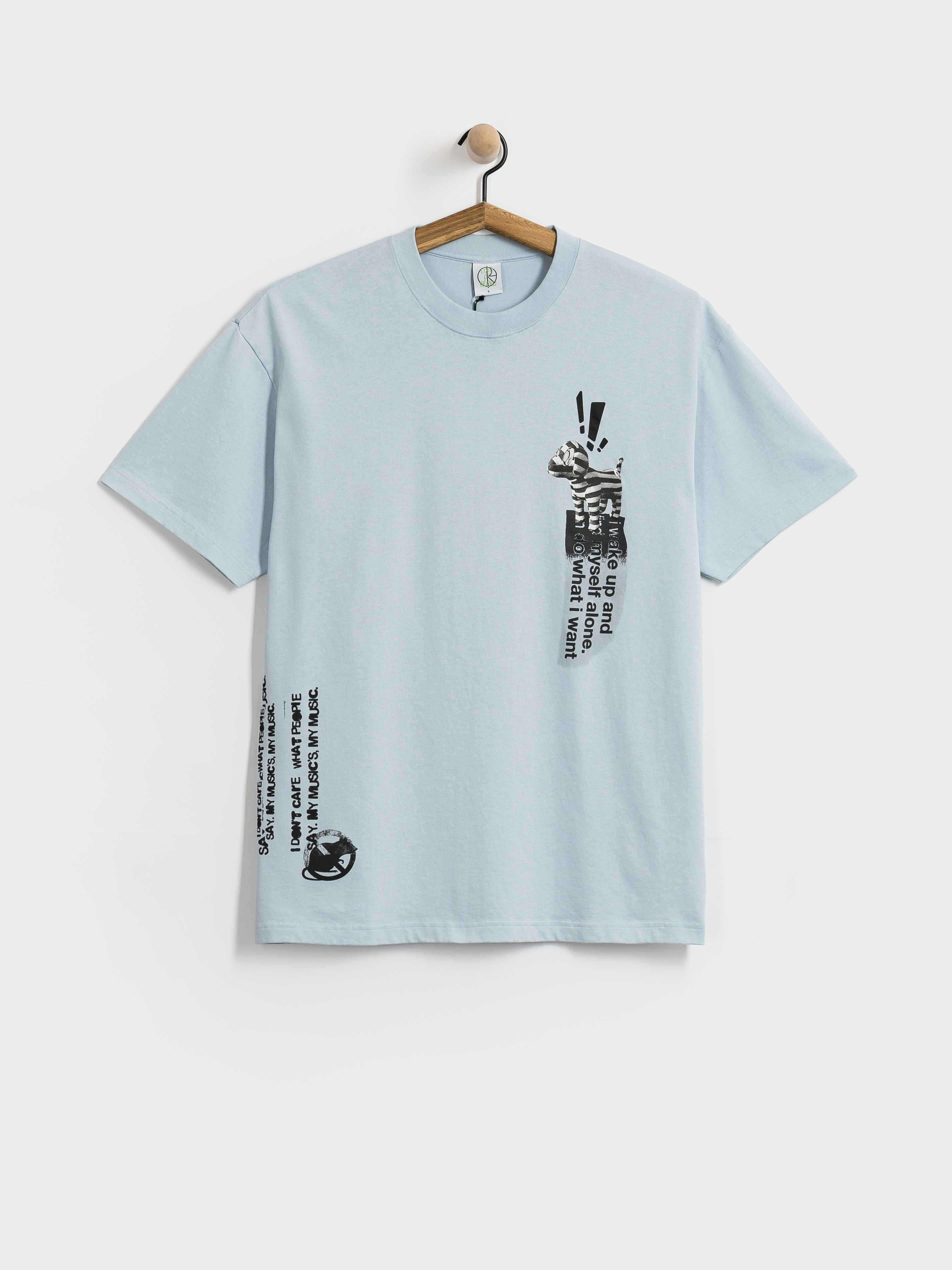 Футболка Polar Skate My Music (light blue)