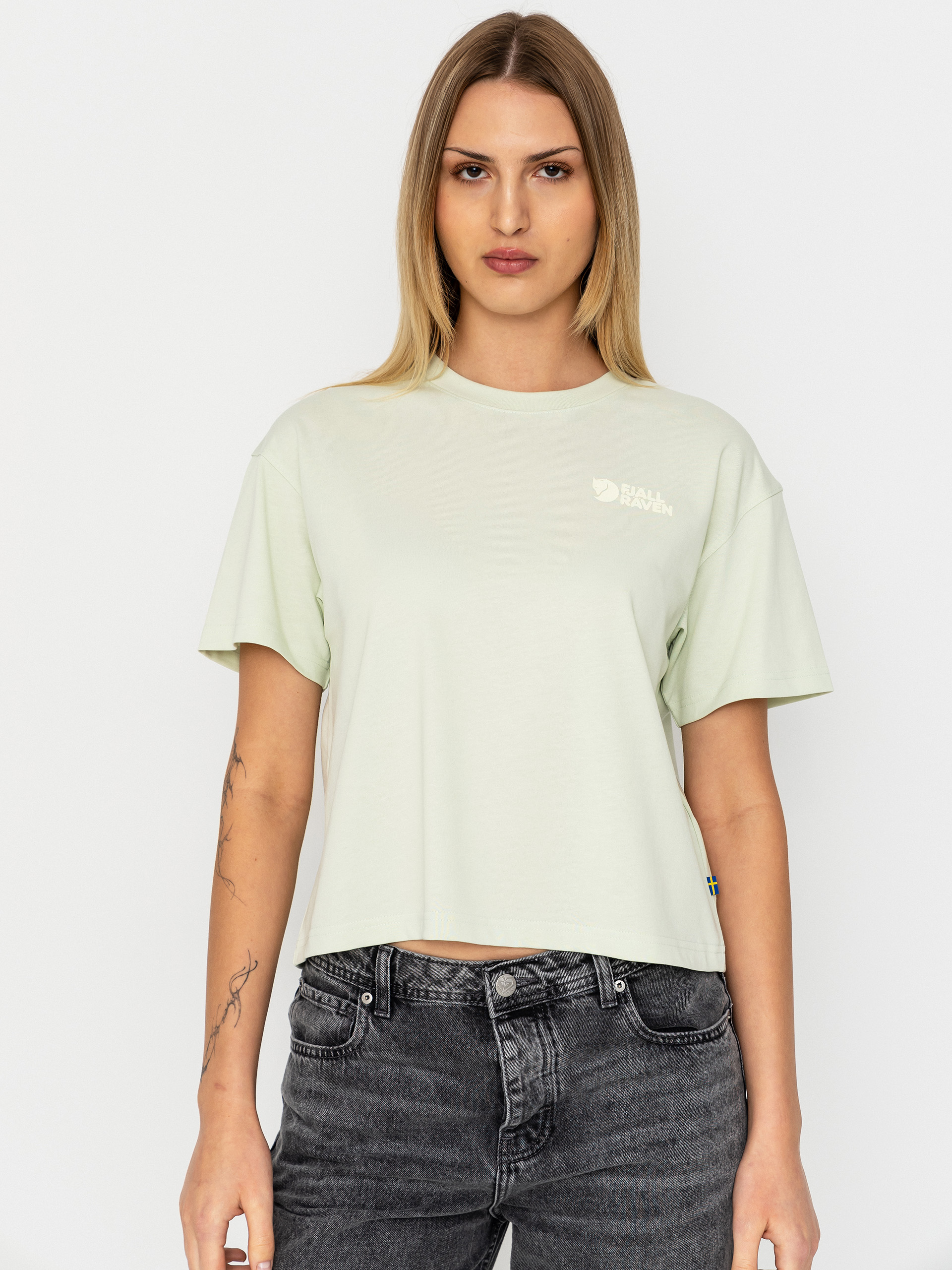Футболка Fjallraven Forest Walk Wmn (soft jade)
