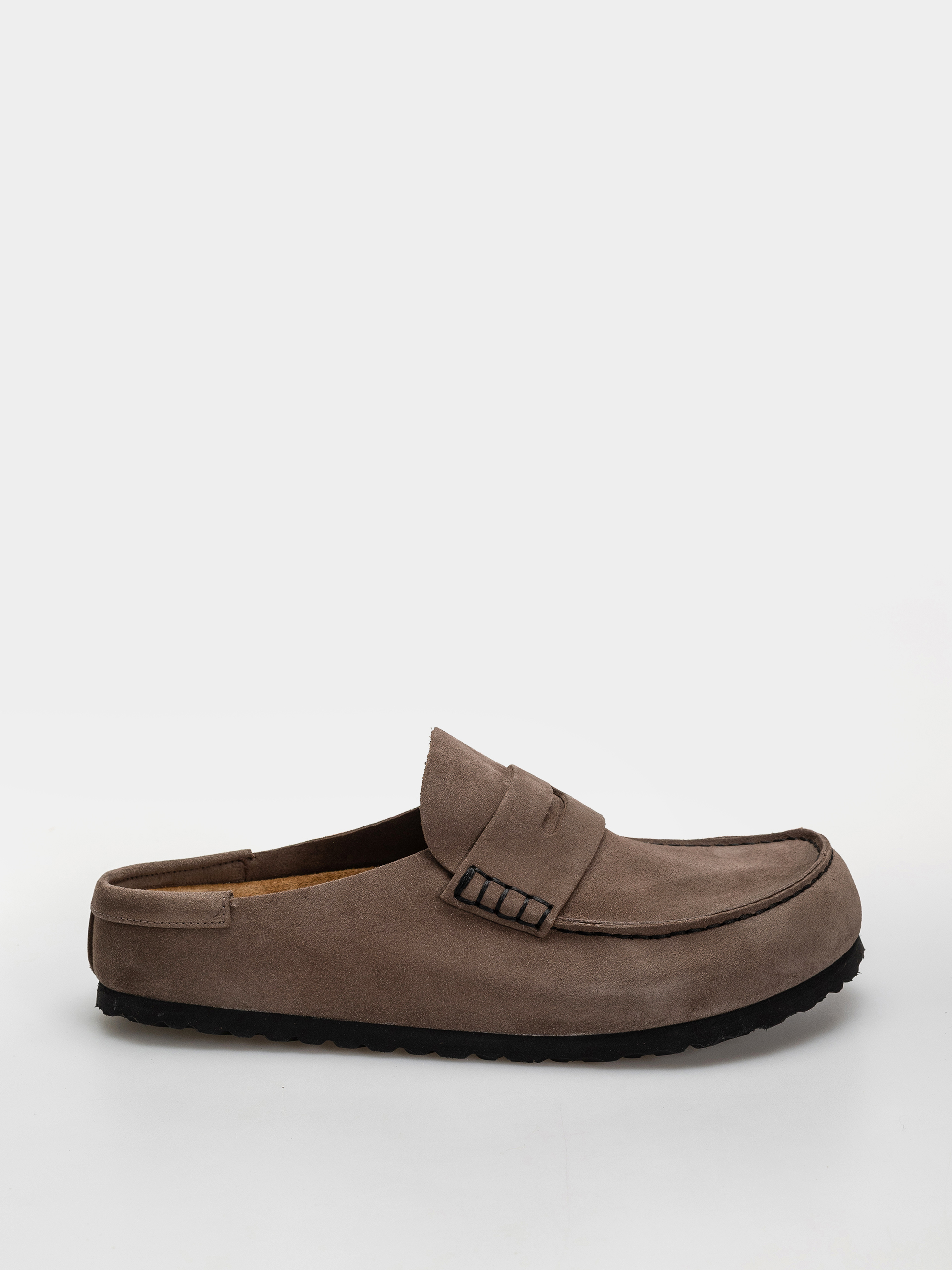 u0428u043bu044cu043eu043fu0430u043du0446u0456 Birkenstock Naples Wrapped Suede Leather Regular (concrete gray)